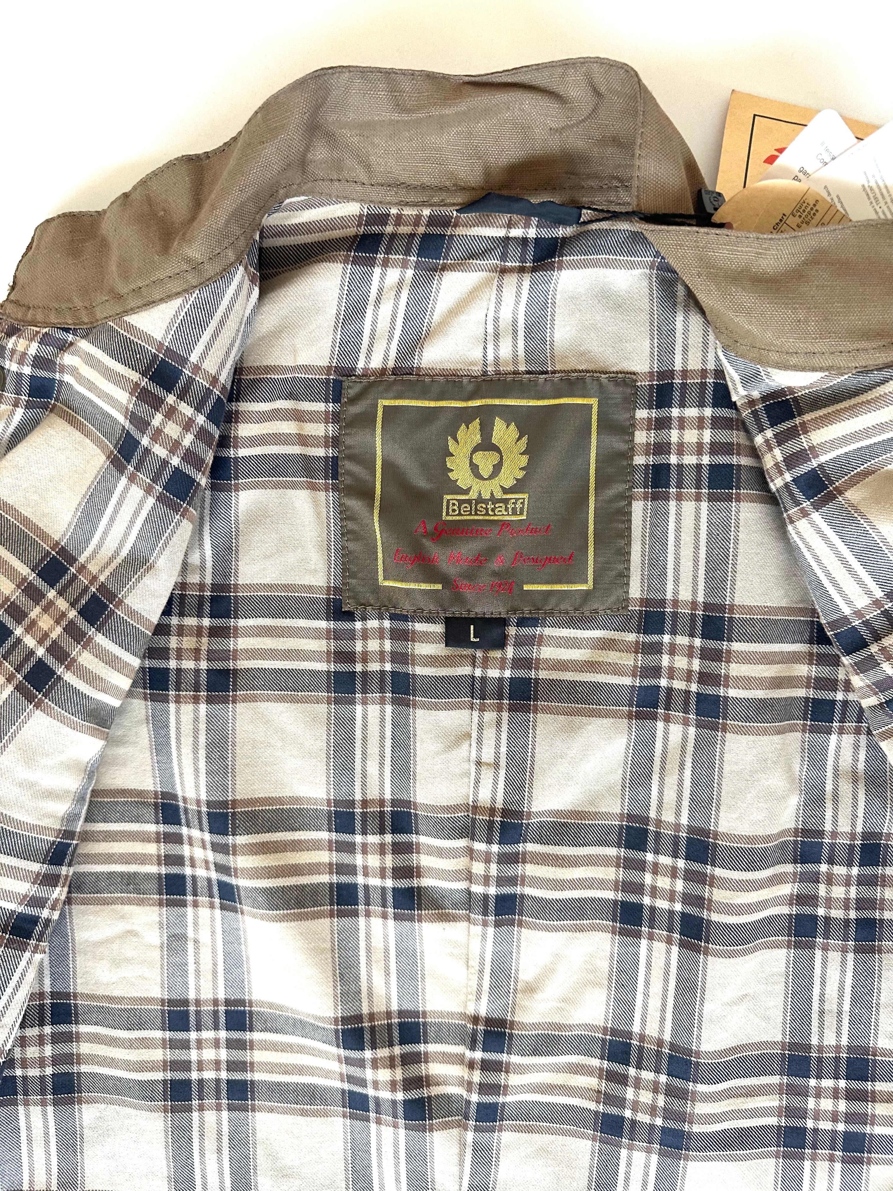 Belstaff smanicato Britannia verde oliva, vista d'insieme