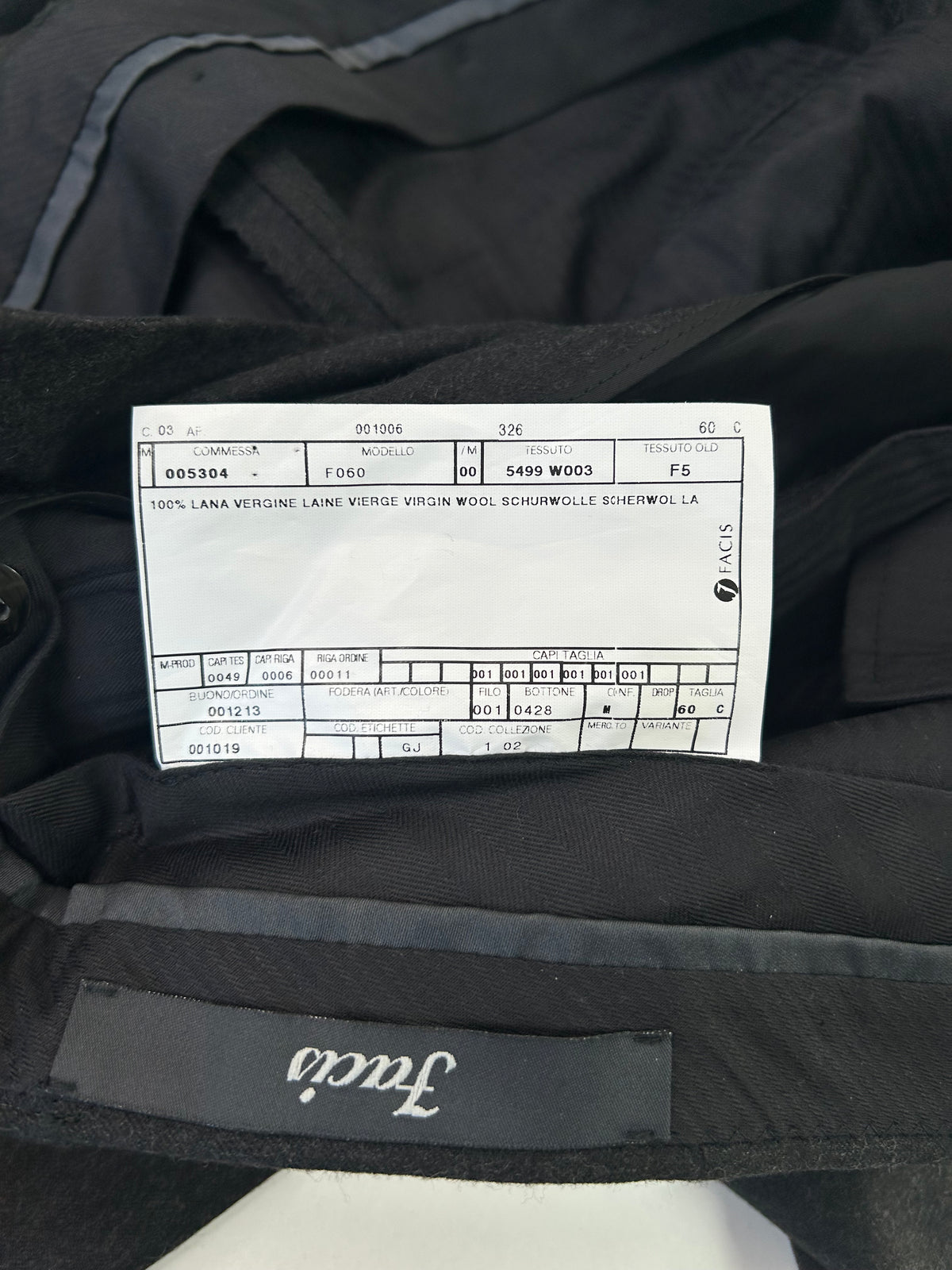 Facis pantalone antracite — dettaglio tasca — IlBotteghino