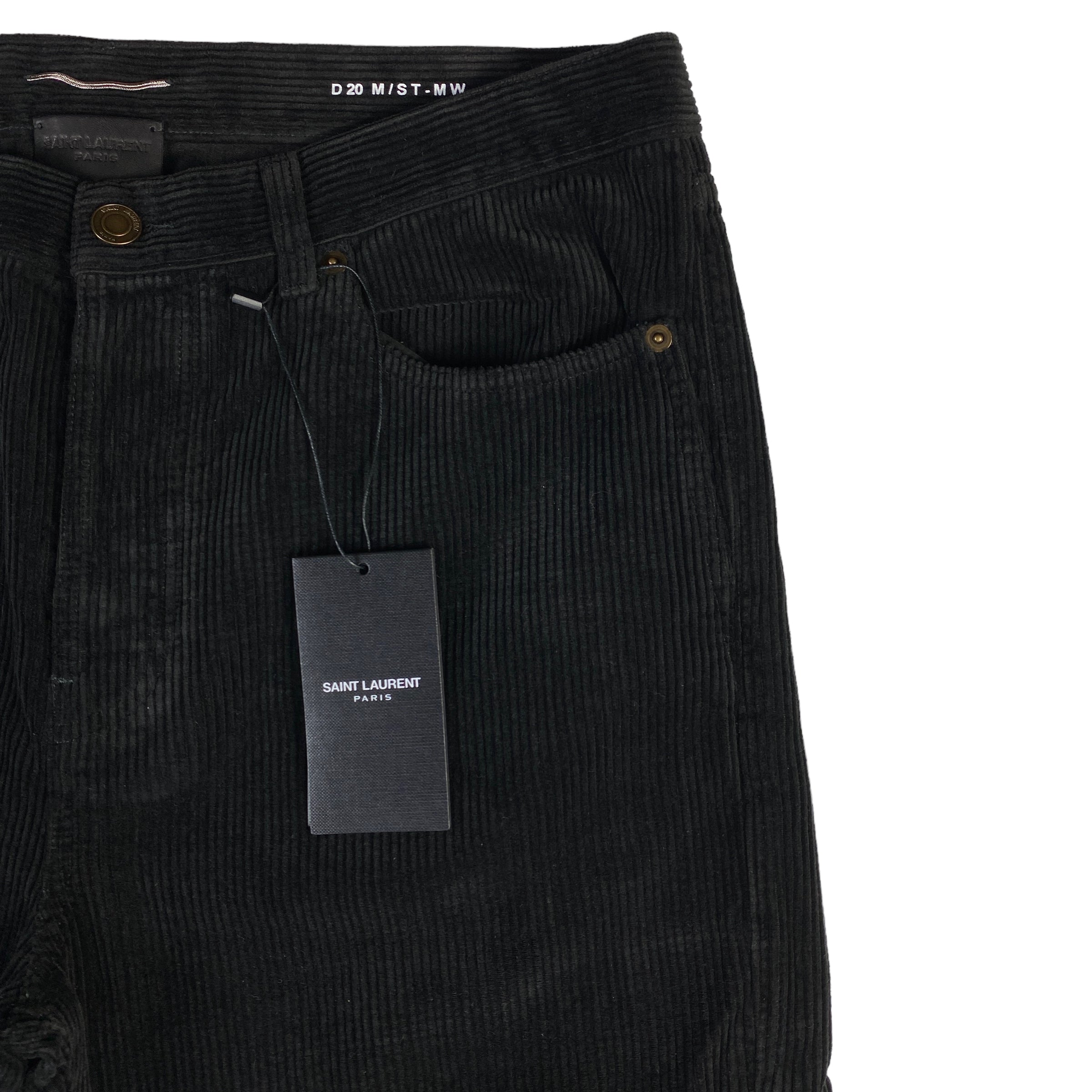 Saint Laurent pantalone velluto — capo effetto velluto d'archivio — IlBotteghino