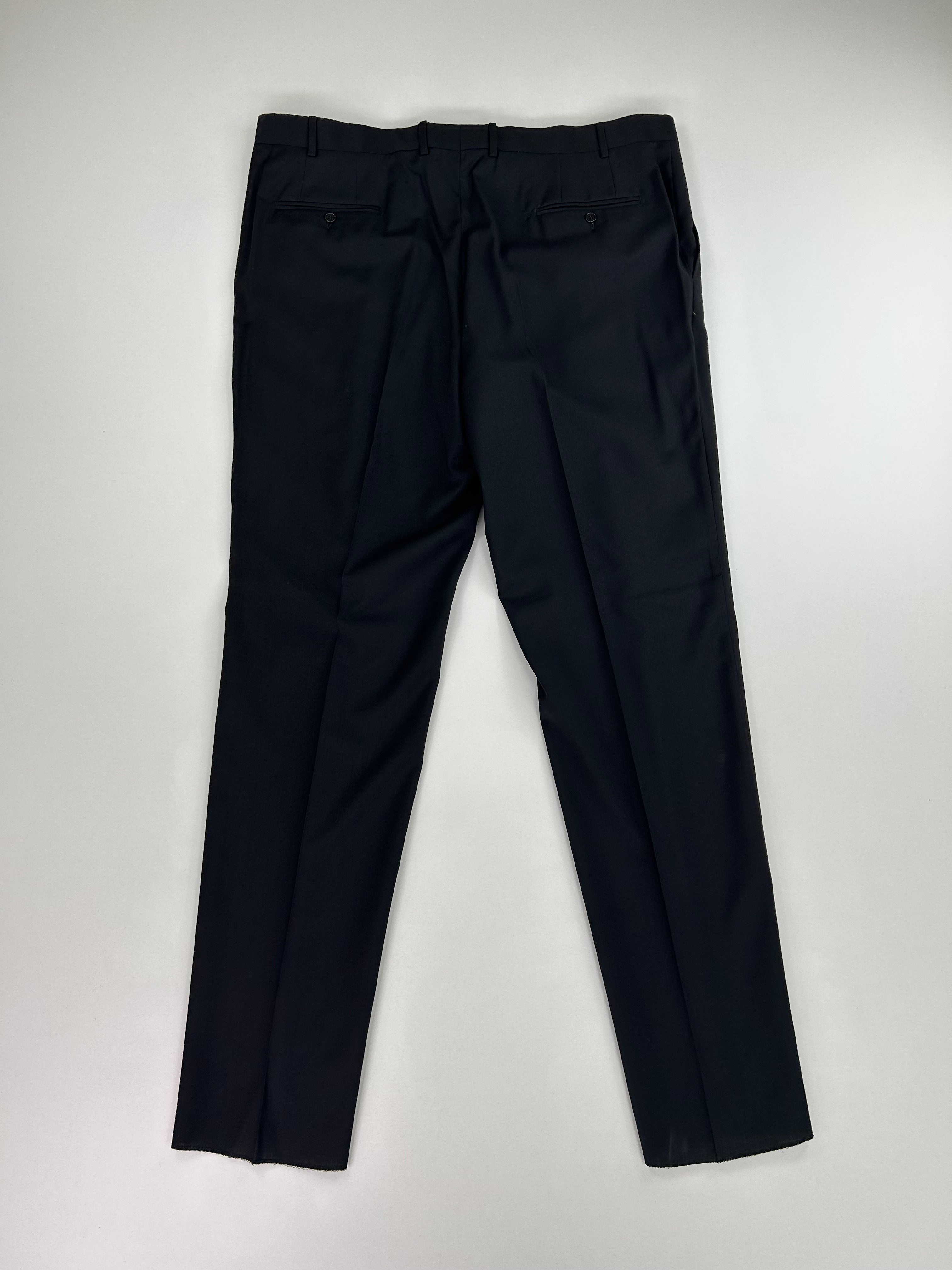 Berry pantalone nero — lana merino — IlBotteghino