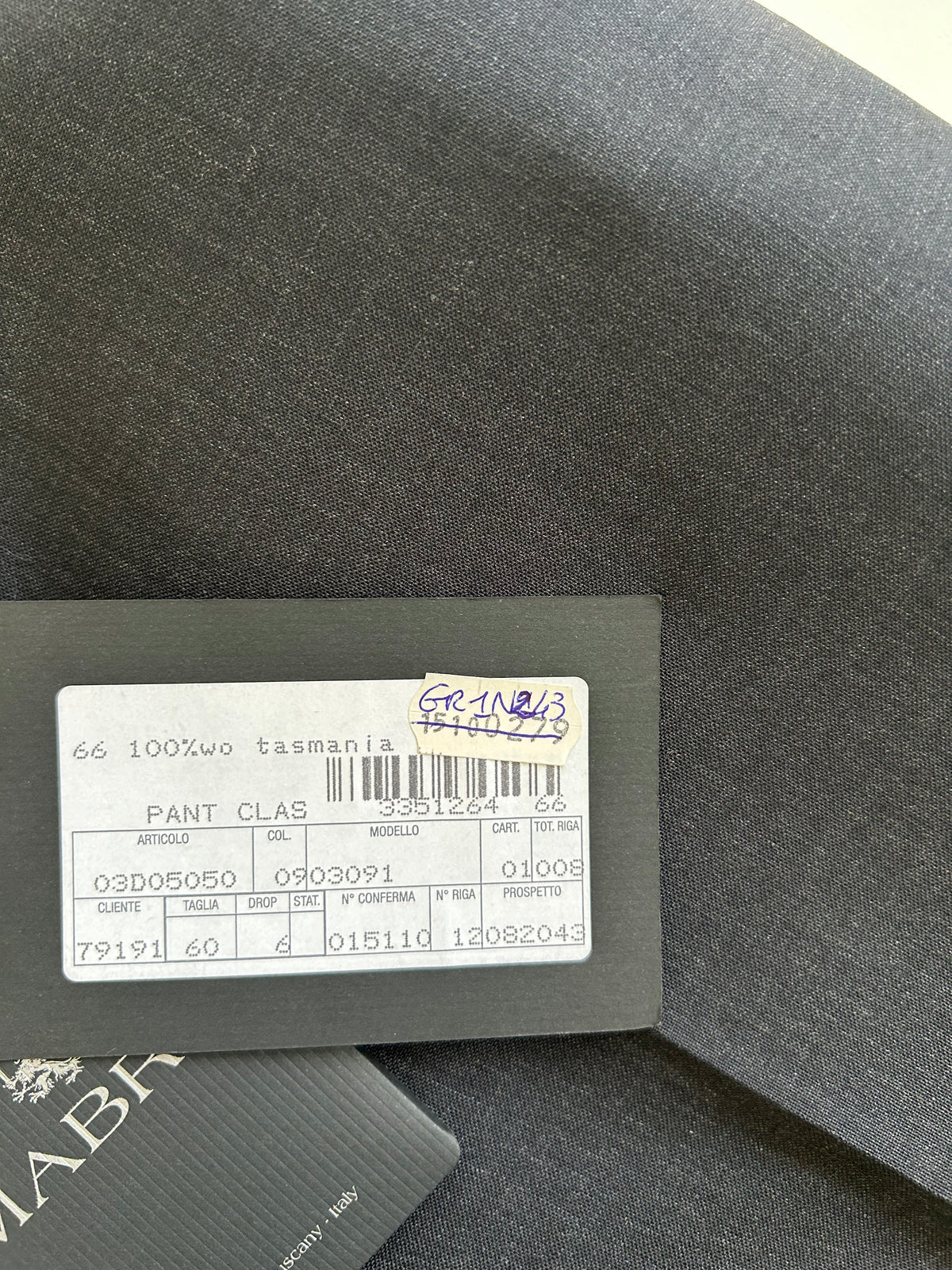 Mabro pantalone antracite — pezzo unico — IlBotteghino