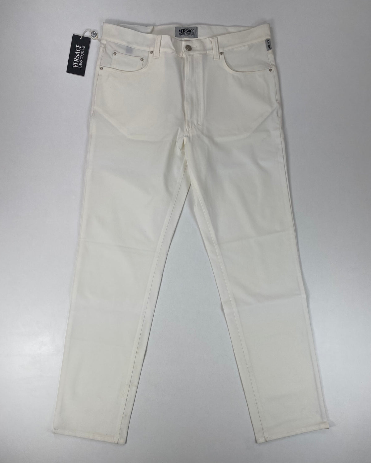 Versace Jeans Couture Pantalone Cinque Tasche Bianco Stretch Regular Fit – foto 1 di 11