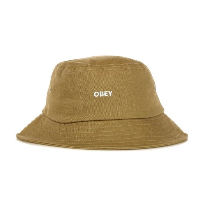 Cappello bucket Obey beige, taglia unica — IlBotteghino