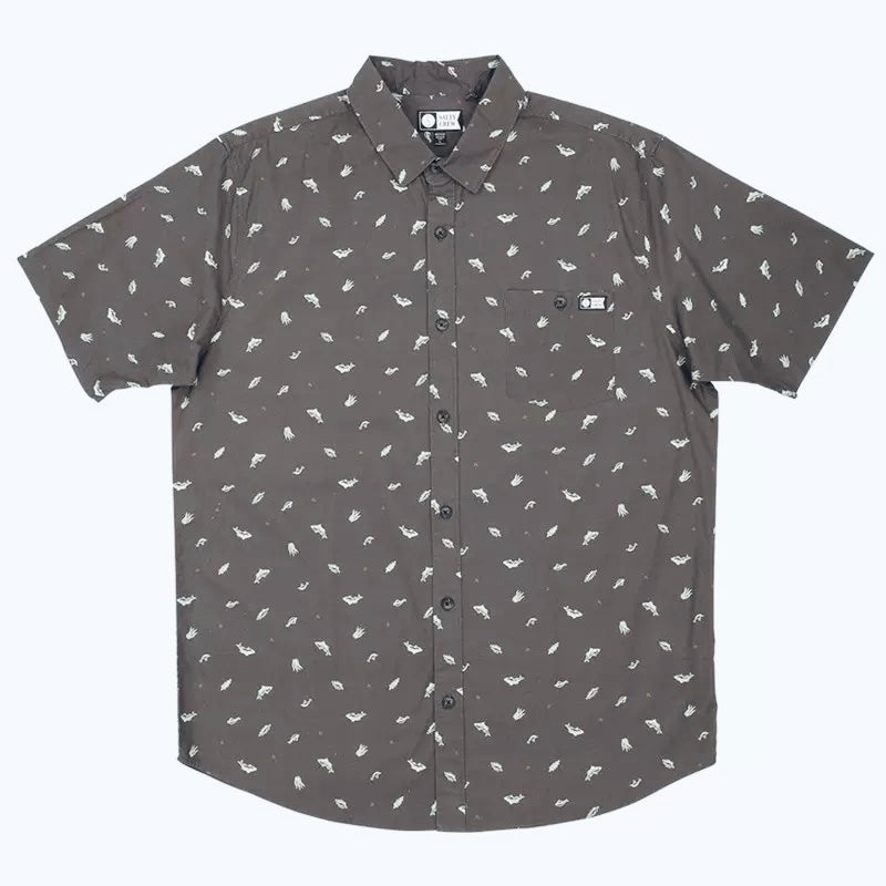 Camicia Salty Crew Bay Bass Woven asphalt, taglia S — IlBotteghino