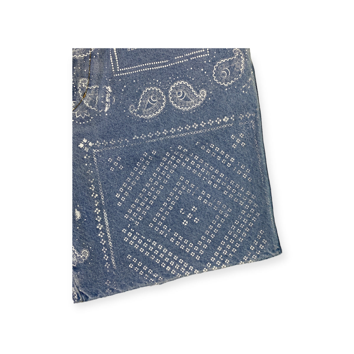 Amish jeans short blu — denim d'archivio — IlBotteghino