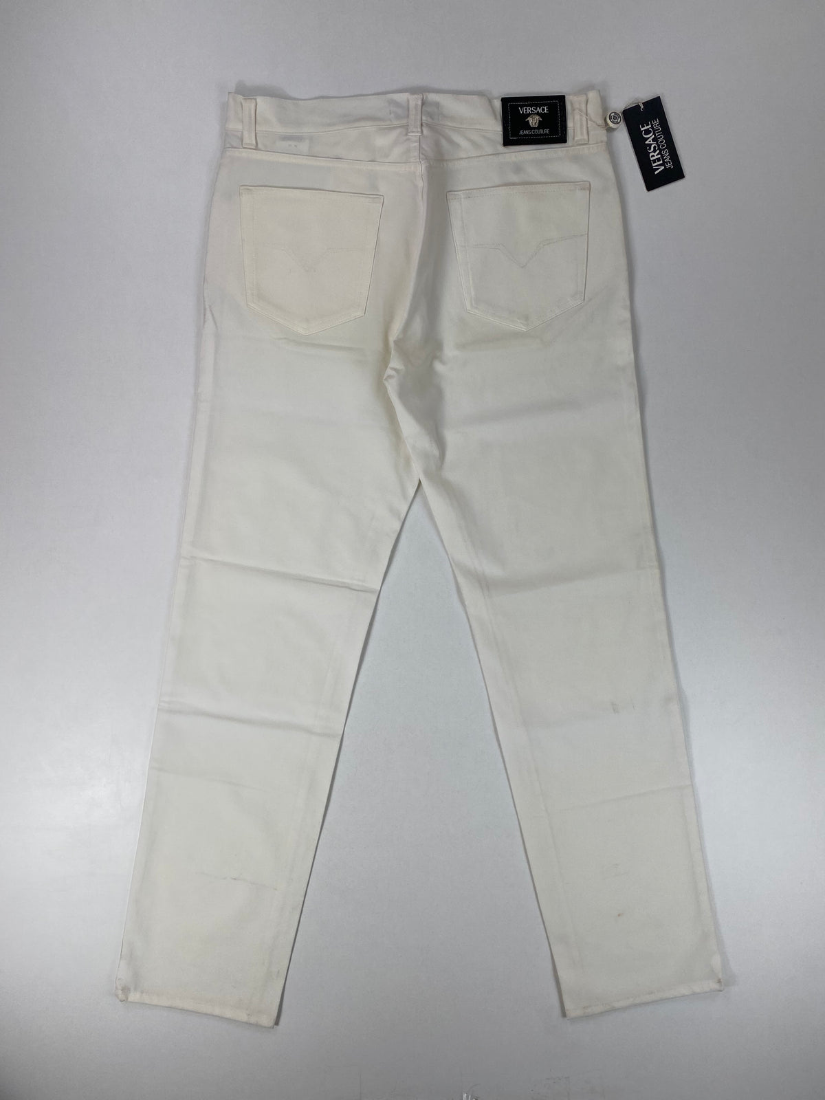 Versace Jeans Couture Pantalone Cinque Tasche Bianco Stretch Regular Fit – foto 5 di 11