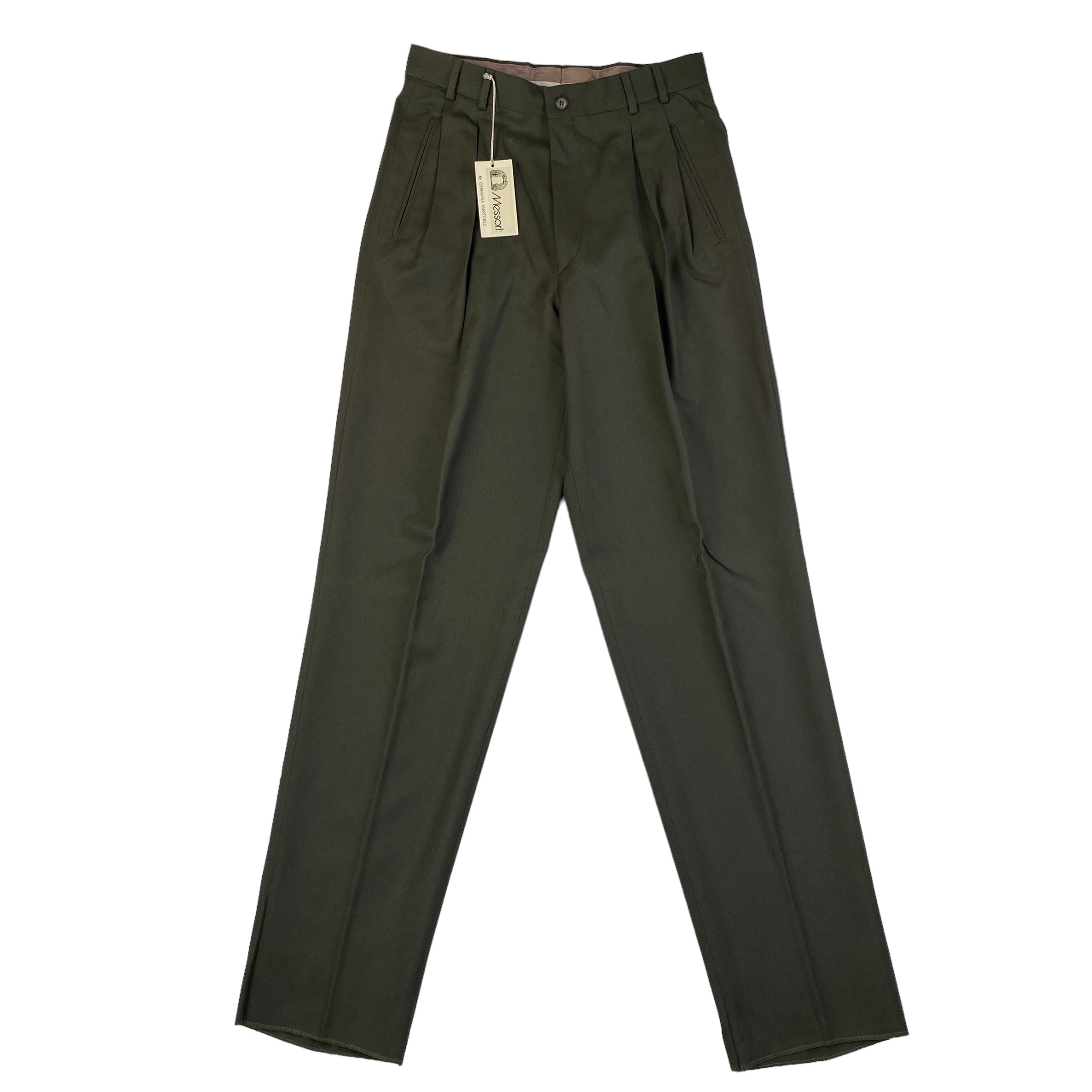 Pantalone sartoriale Messori verde, taglia IT 46 — IlBotteghino