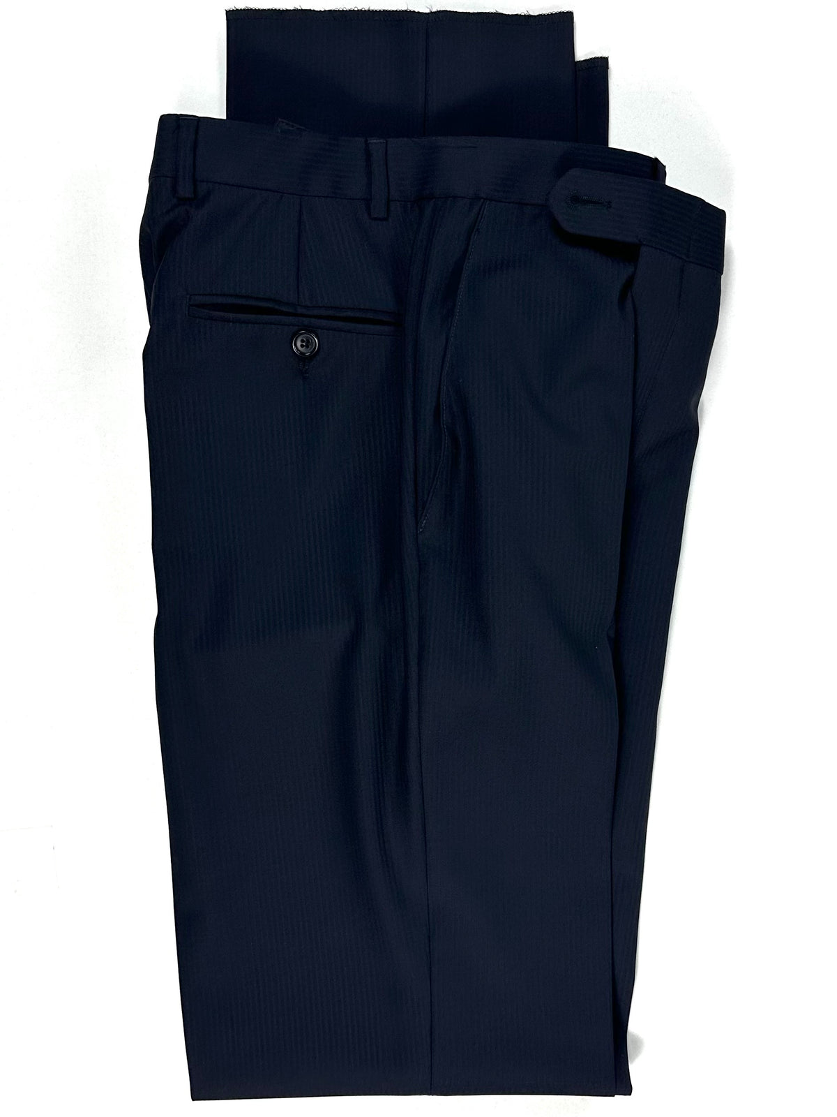 Parte alta del pantalone Aquascutum con passanti, piega stirata e tasca laterale