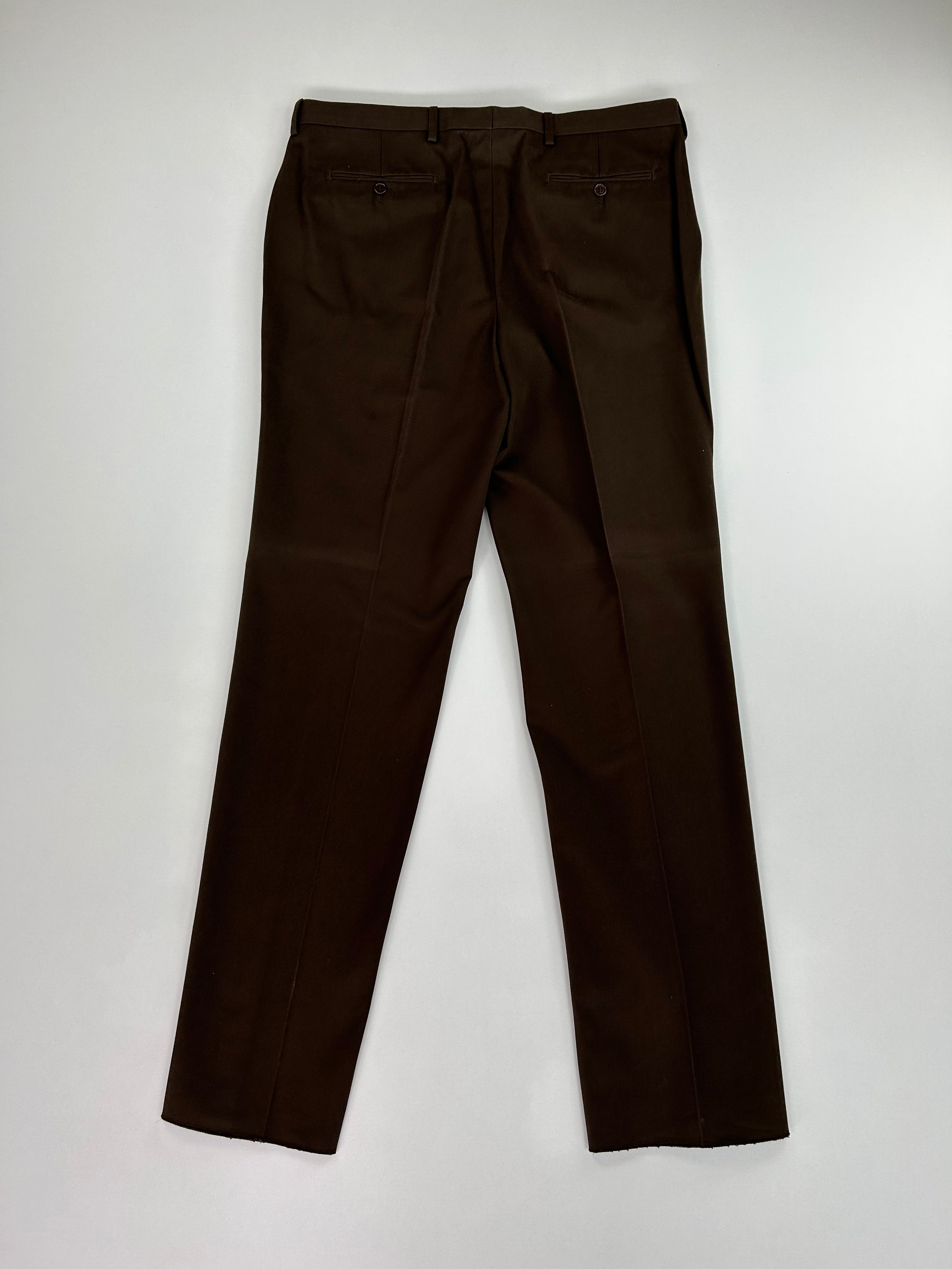 Aquascutum pantalone marrone — puro cotone — IlBotteghino