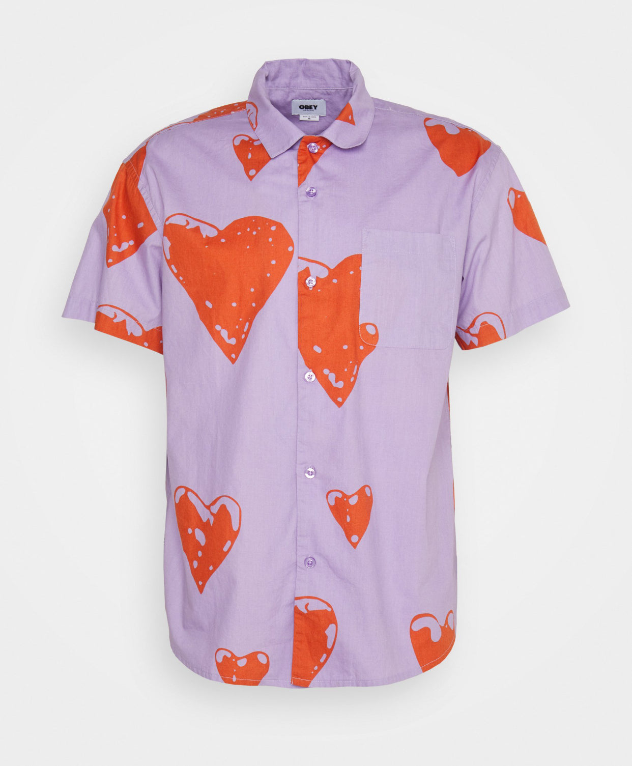 Camicia Obey Loveless Digital Lavender, taglie S e M — IlBotteghino