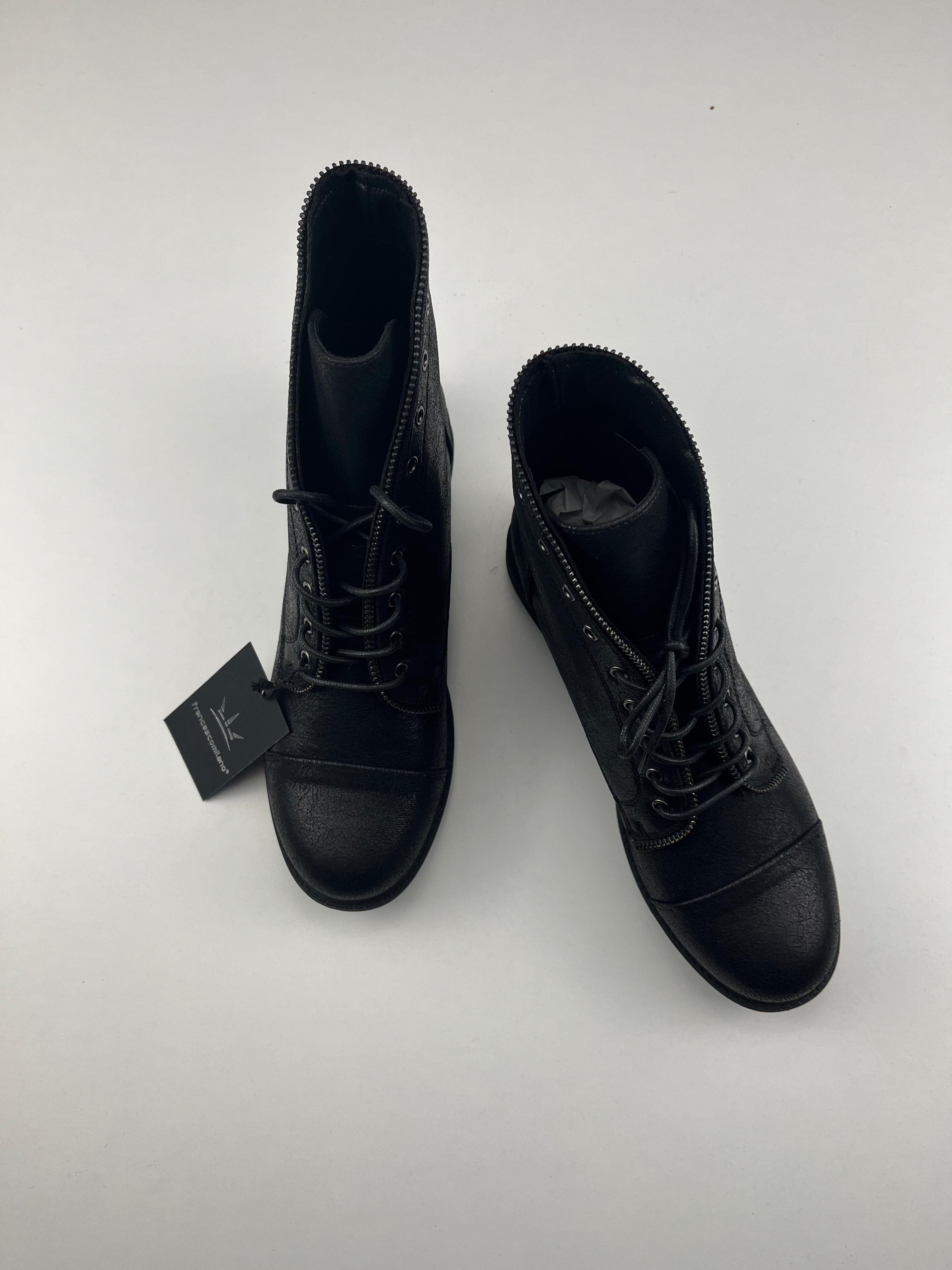 Stivaletto tronchetto Francesco Milano nero, taglie EU 37 e 41 — IlBotteghino