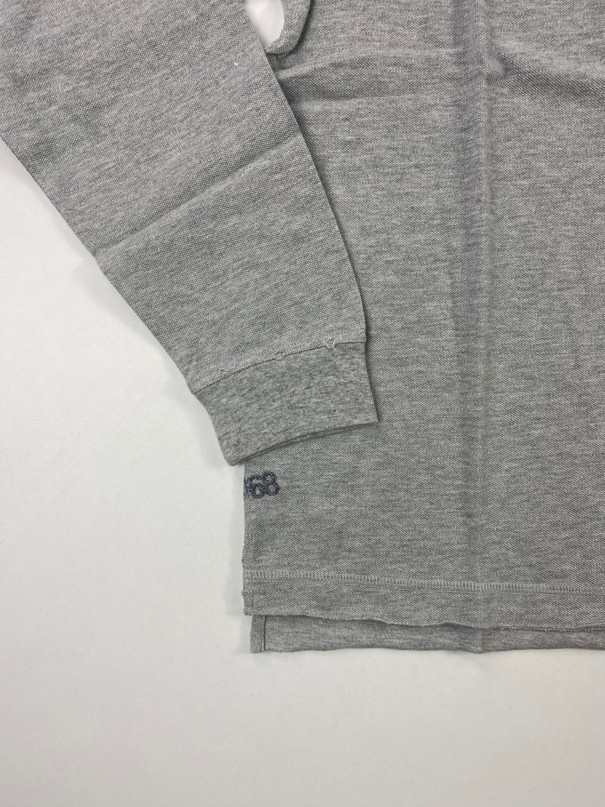 Polo Sun68 manica lunga grigio melange - Tg. L