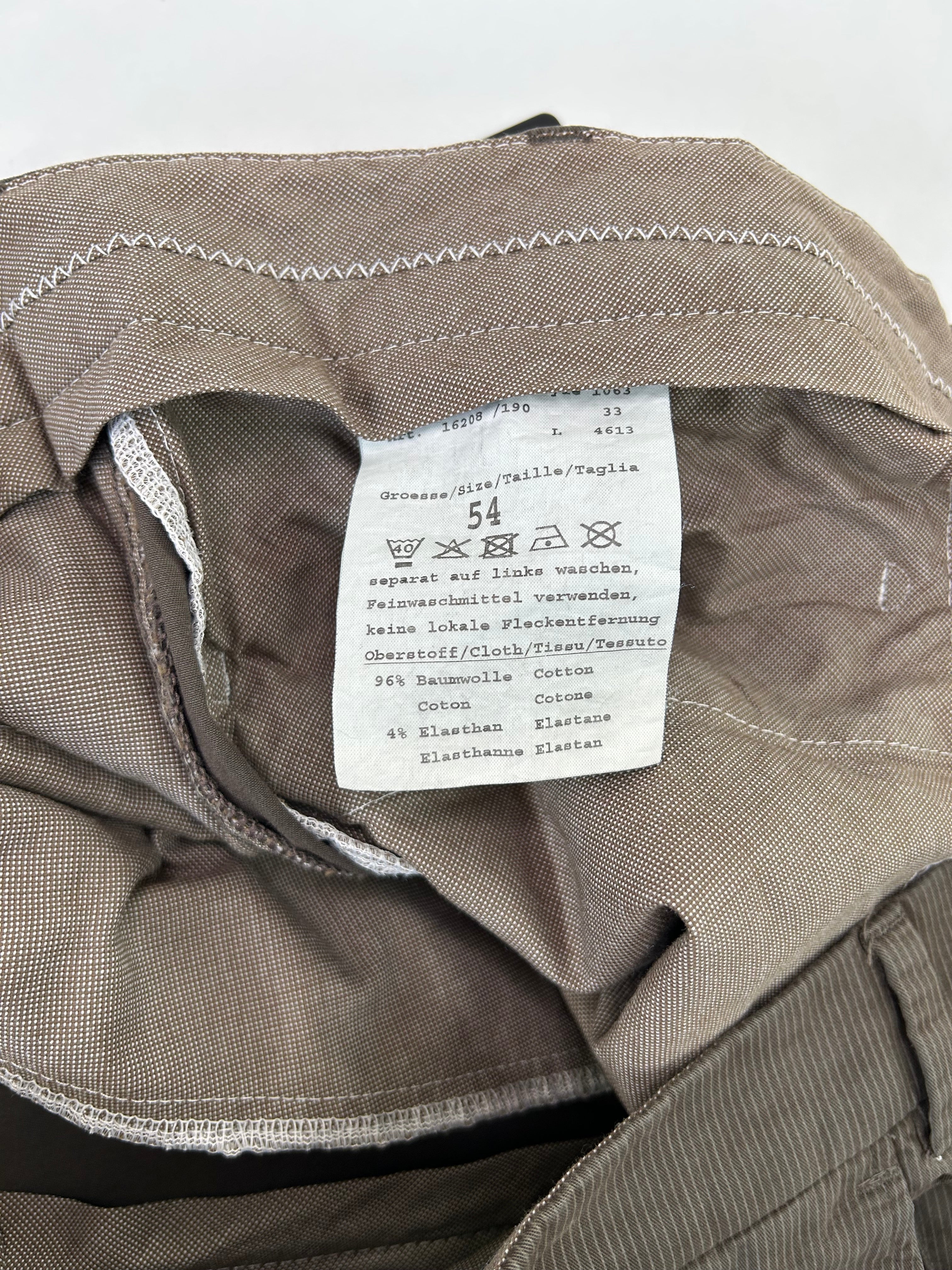 Bugatti pantalone marrone gessato — dettaglio tasca — IlBotteghino