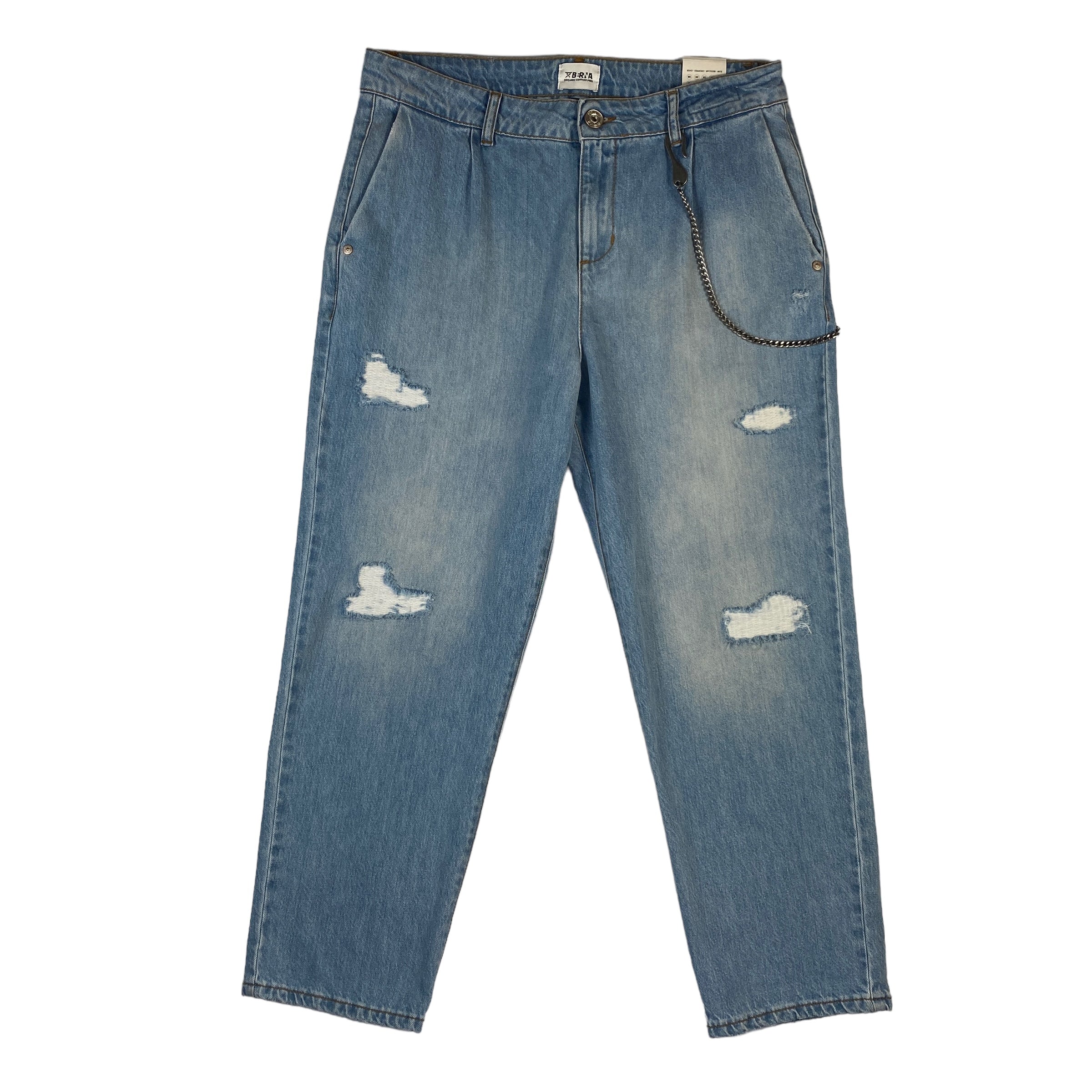 Jeans Berna gamba larga light blue, taglia US 32 — IlBotteghino