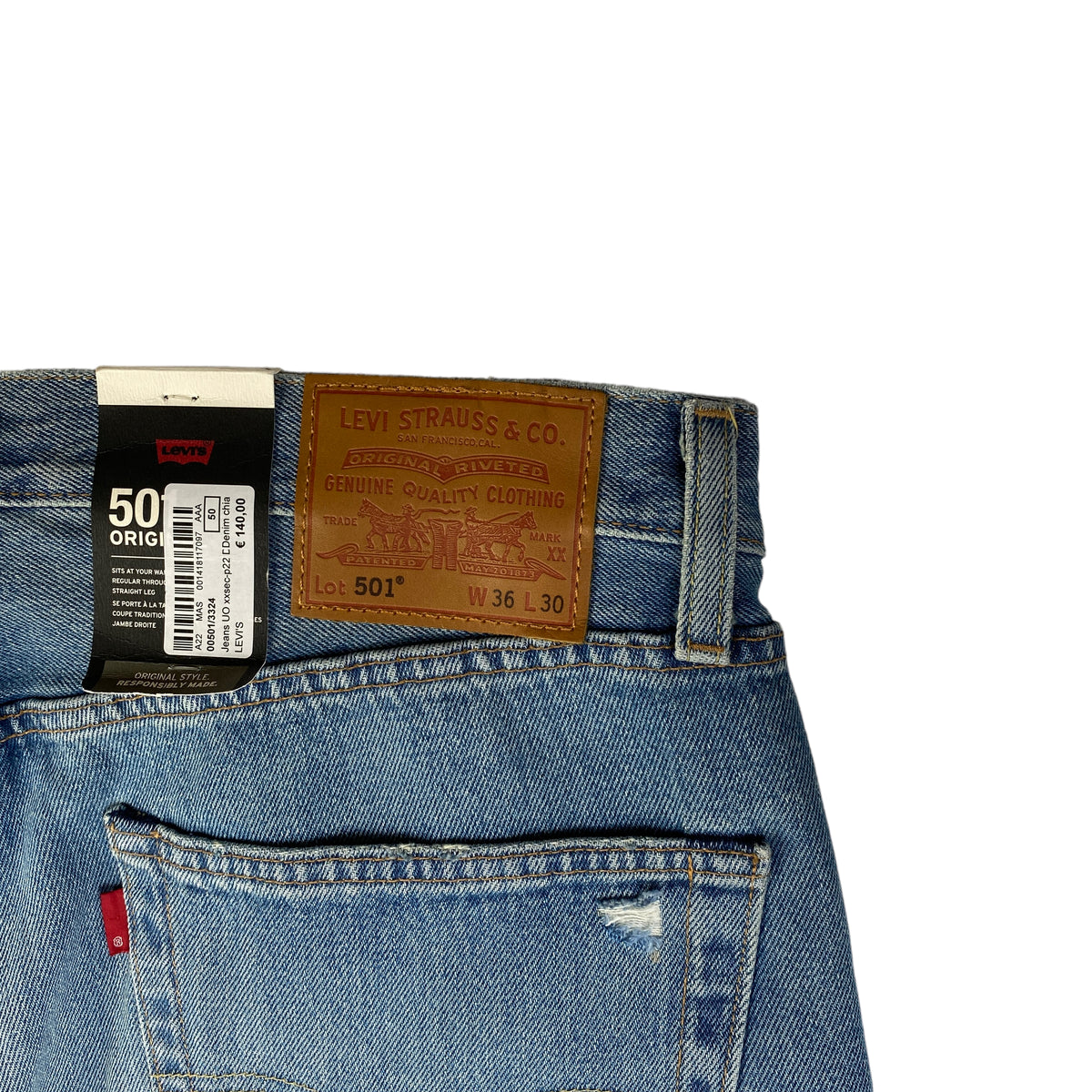 Levi's jeans 501 — archivio moda denim — IlBotteghino
