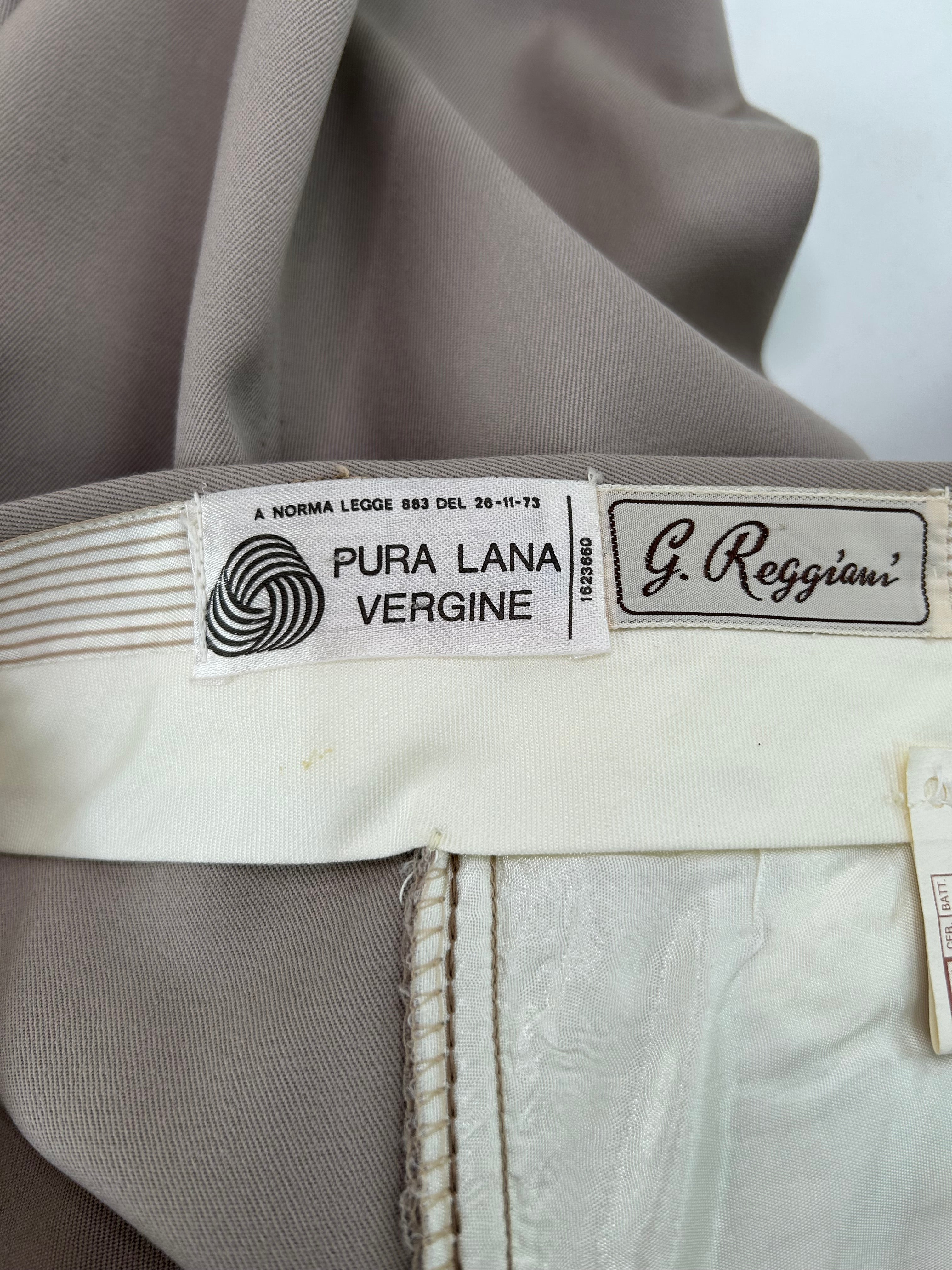 Giorgio Reggiani pantalone tortora — archivio sartoriale — IlBotteghino