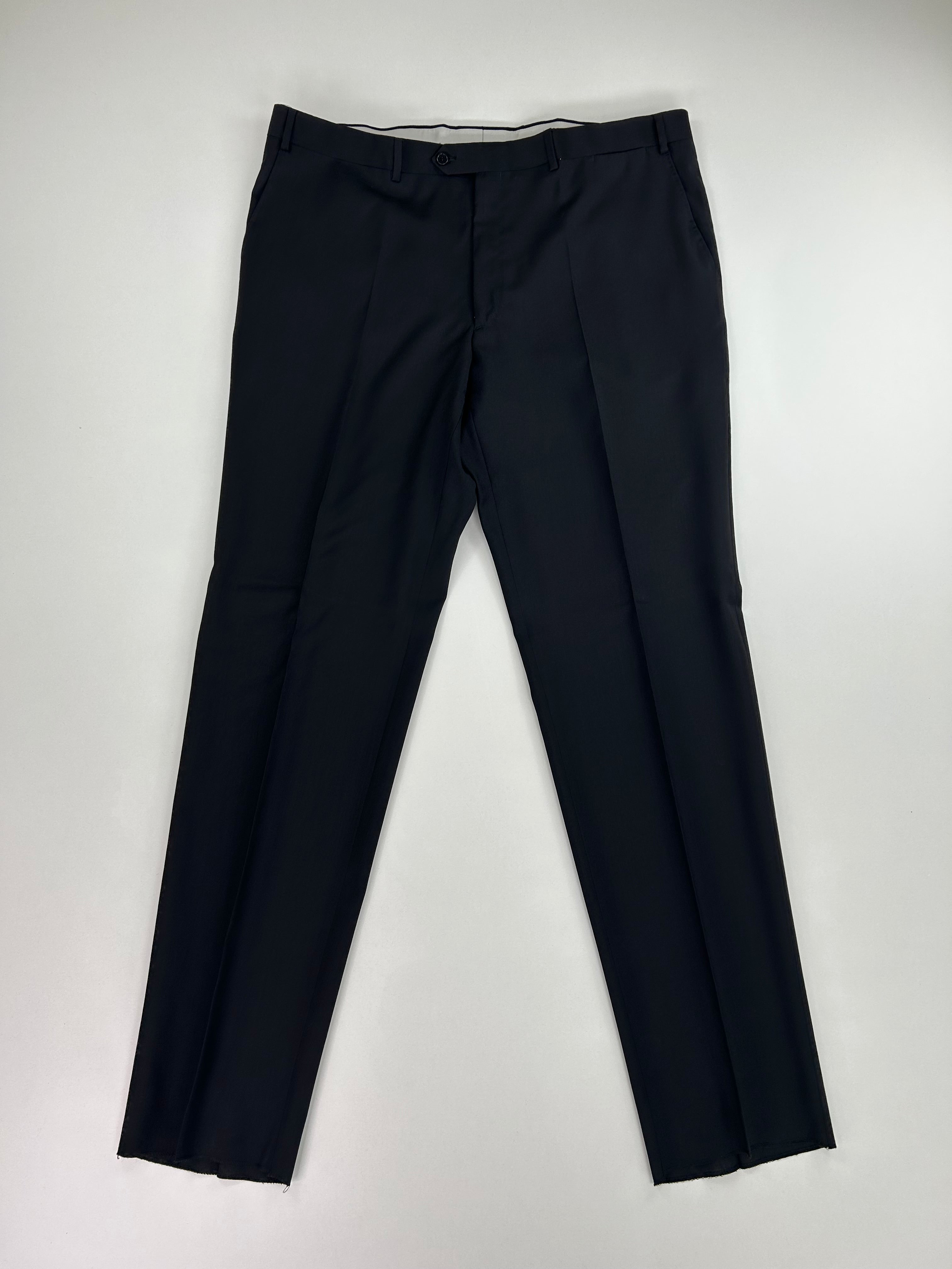 Pantalone sartoriale Berry nero lana merino, taglia IT 62 — IlBotteghino