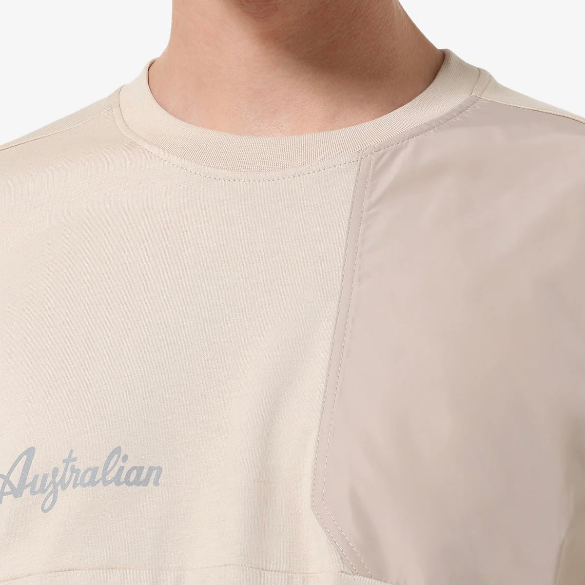 Australian t-shirt sabbia — sportswear d'archivio — IlBotteghino
