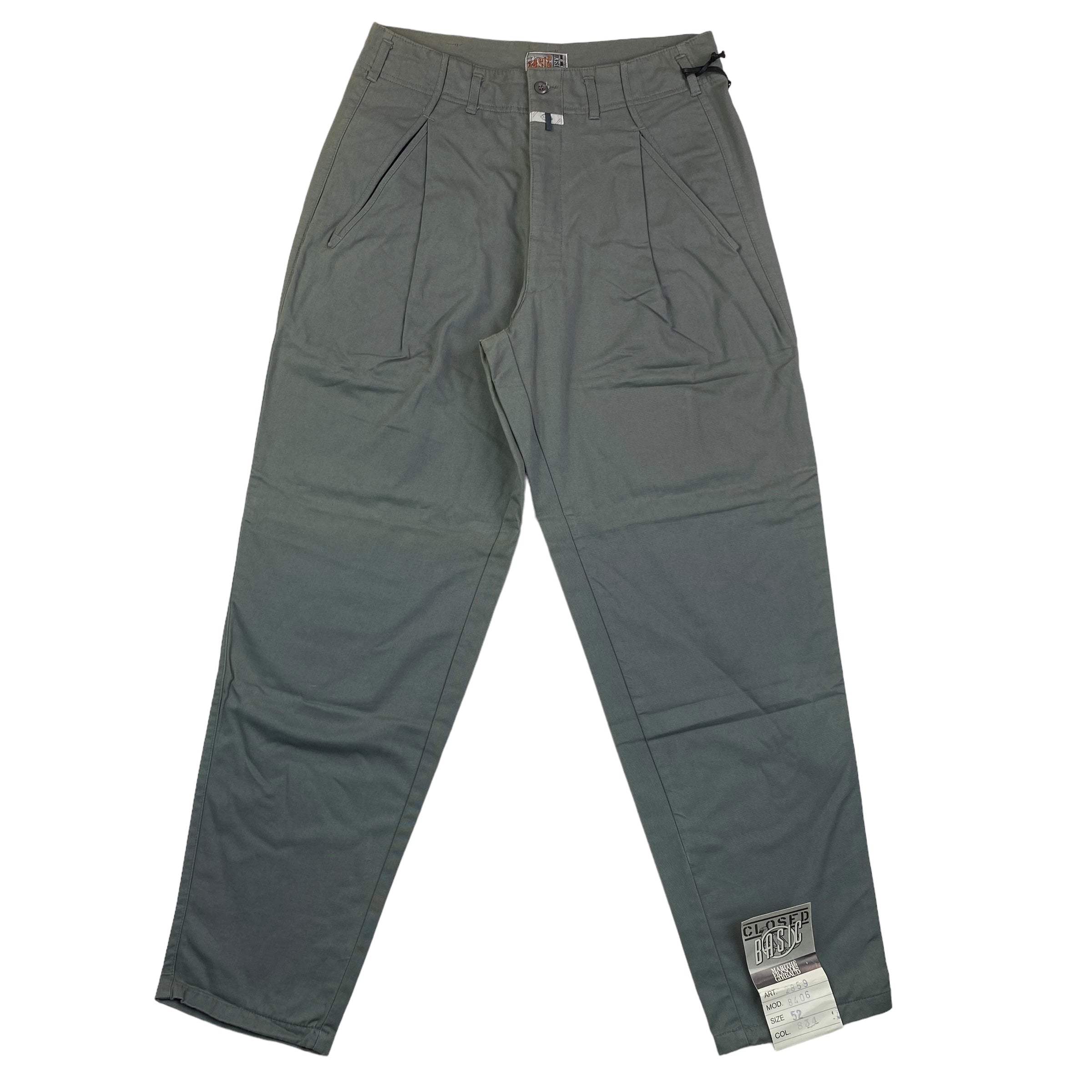 Pantalone Closed vintage verde cenere, taglia IT 42 — IlBotteghino