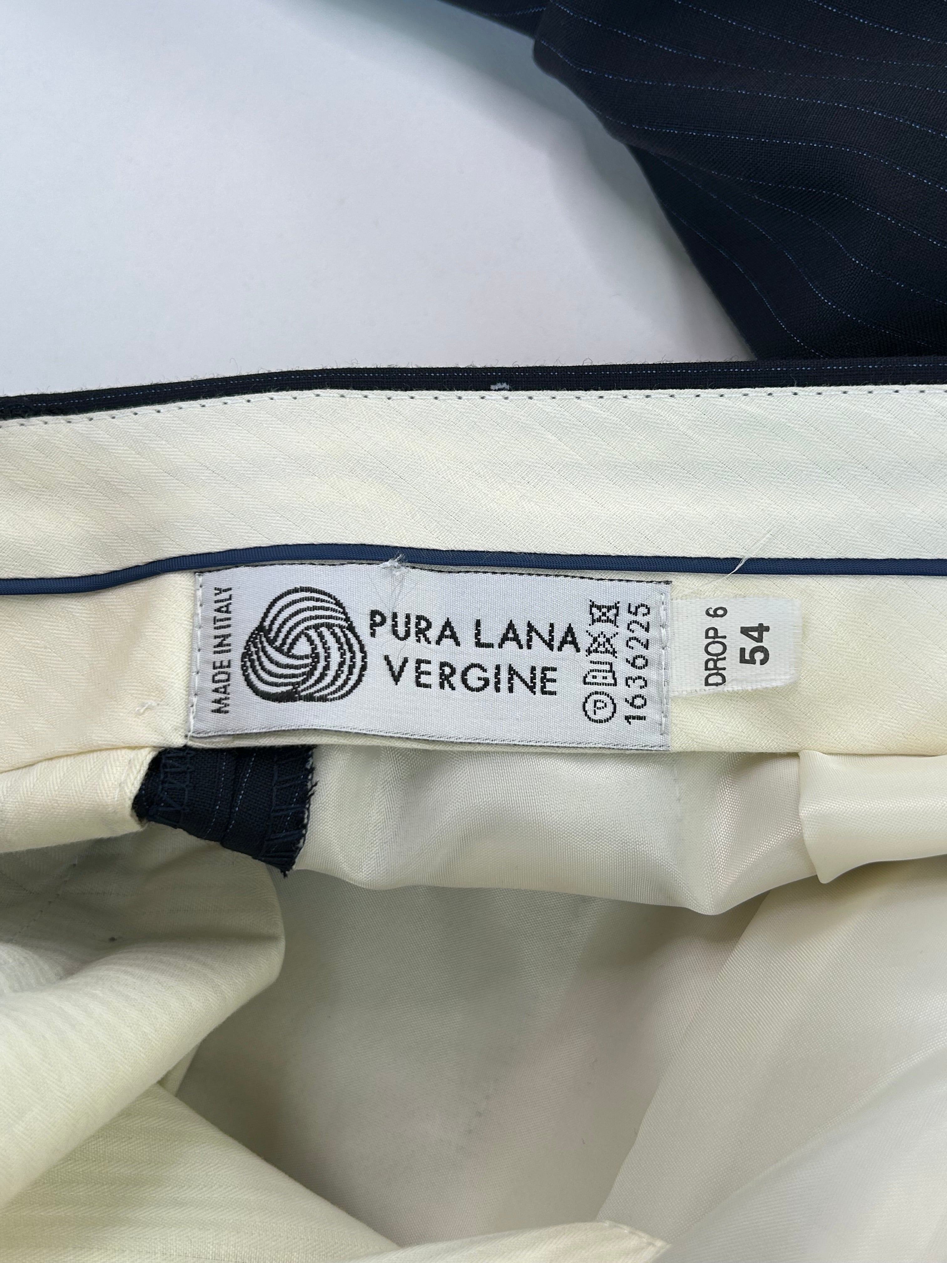 Pantalone gessato blu navy — pezzo unico — IlBotteghino