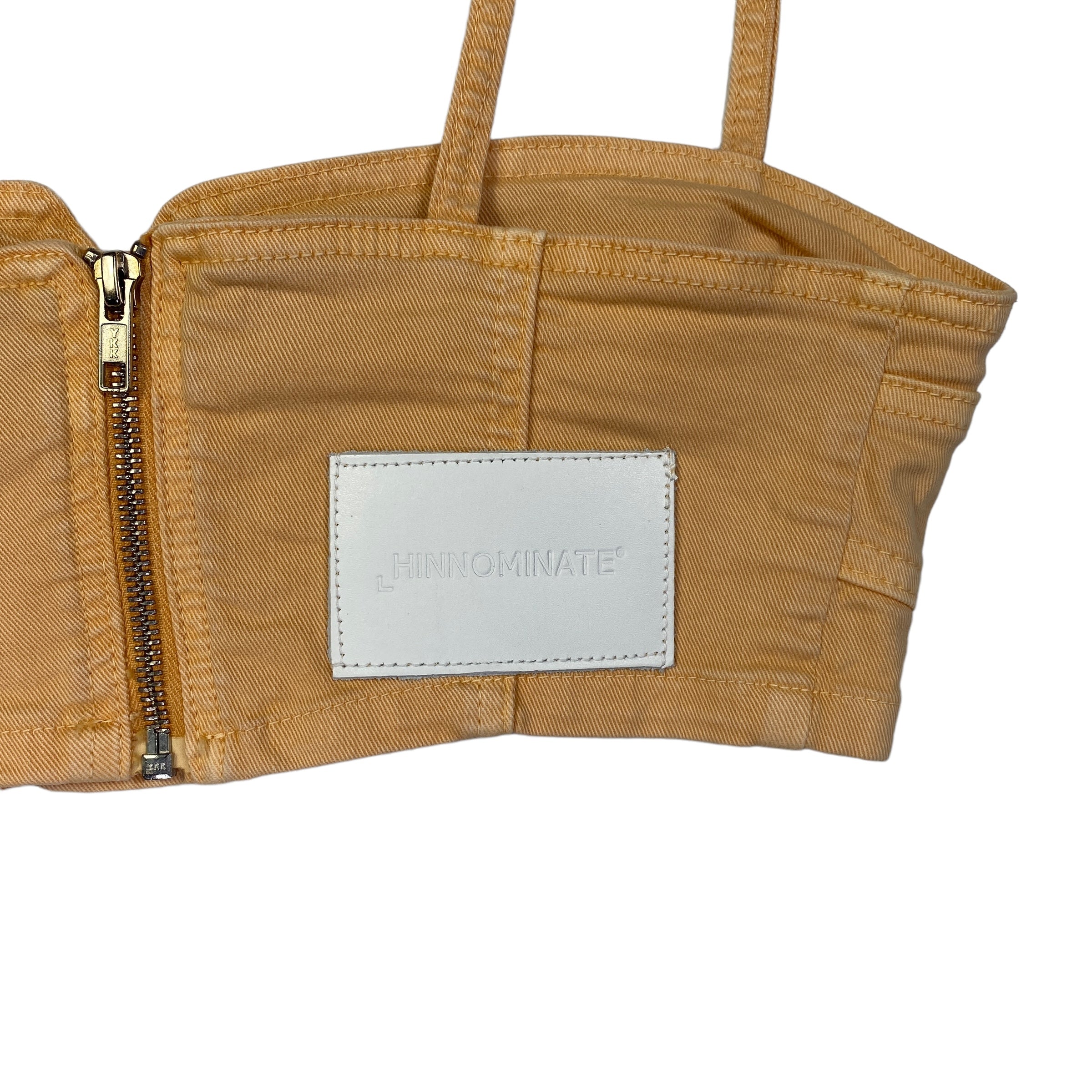 Hinnominate top denim arancio — pezzo unico d'archivio — IlBotteghino