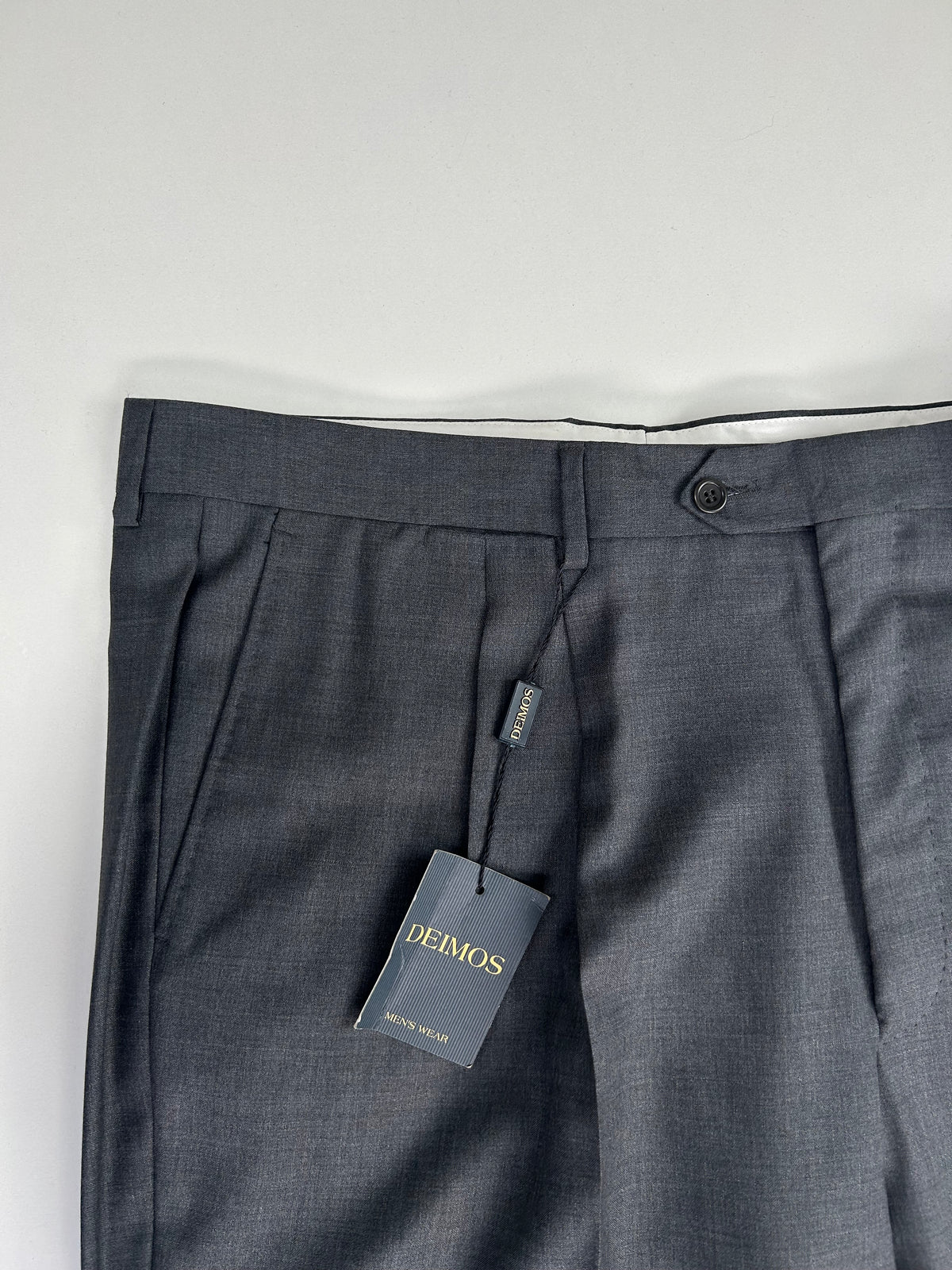Deimos pantalone grigio scuro — dettaglio tessuto — IlBotteghino