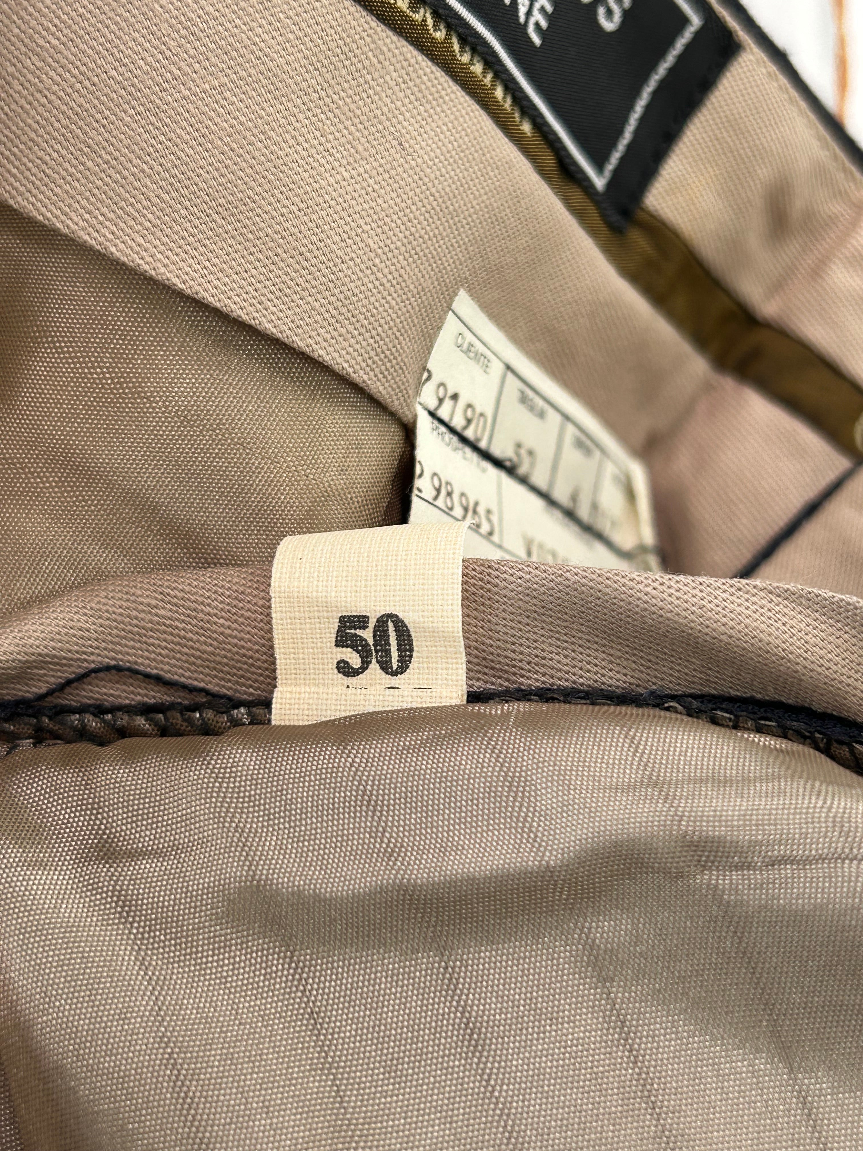 Giorgio Reggiani pantalone gessato — dettaglio pinces — IlBotteghino