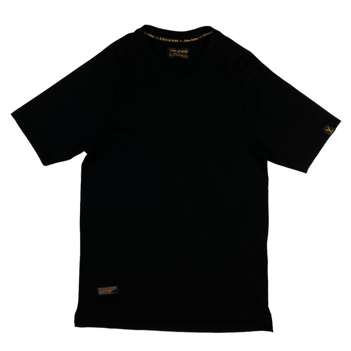 T-shirt girocollo State of Mind nera, taglia XS — IlBotteghino