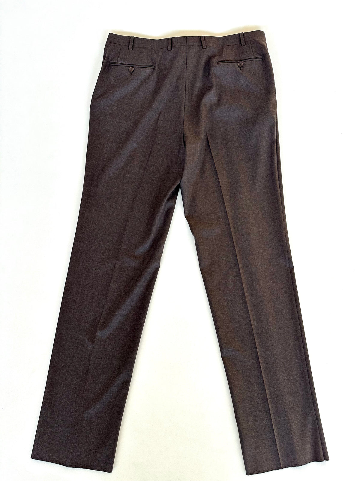 Canali completo marrone — pantalone in lana vergine Super 140's — IlBotteghino