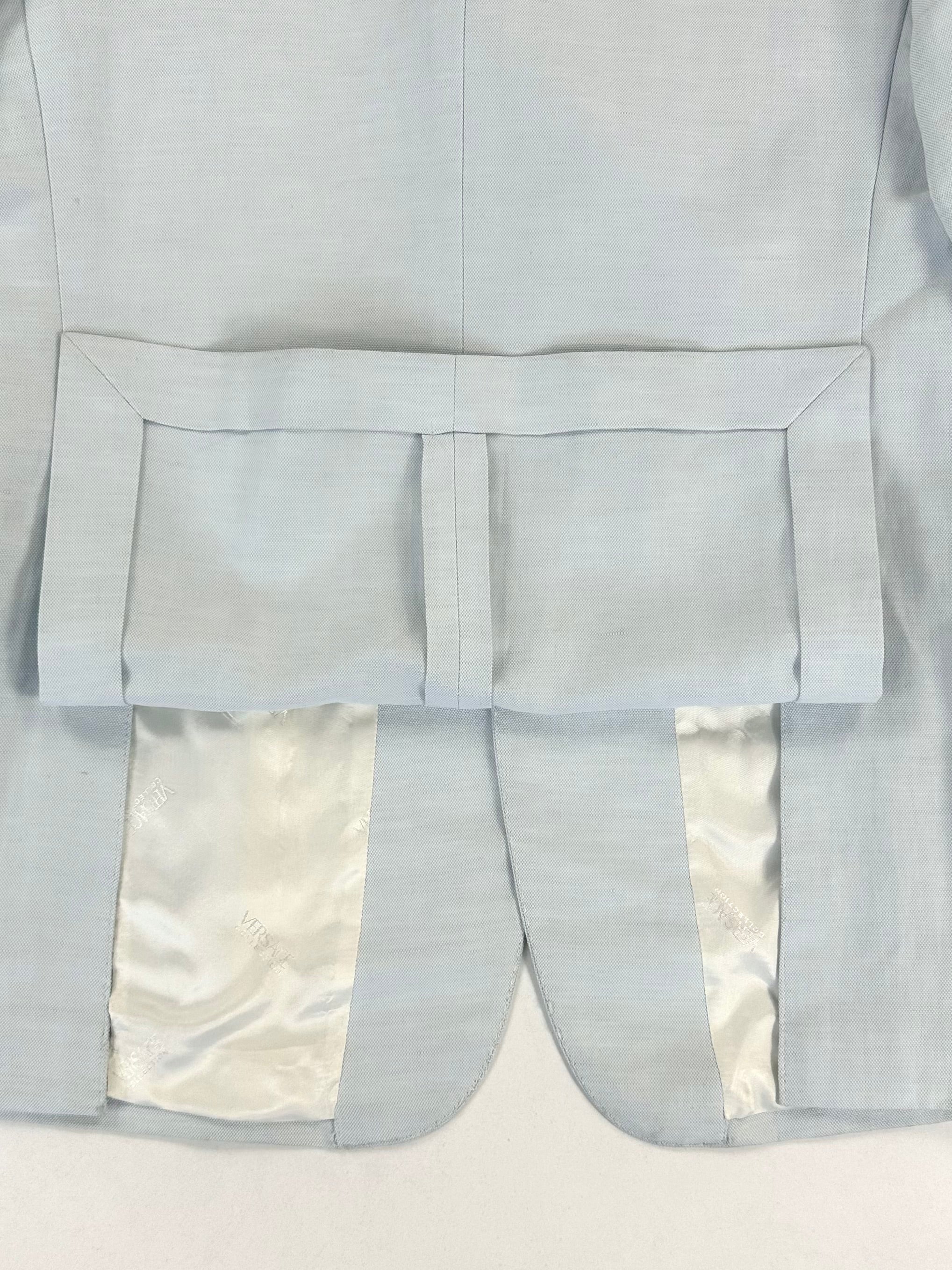 Completo Versace Collection azzurro - etichetta taglia 50 e cartellino originale