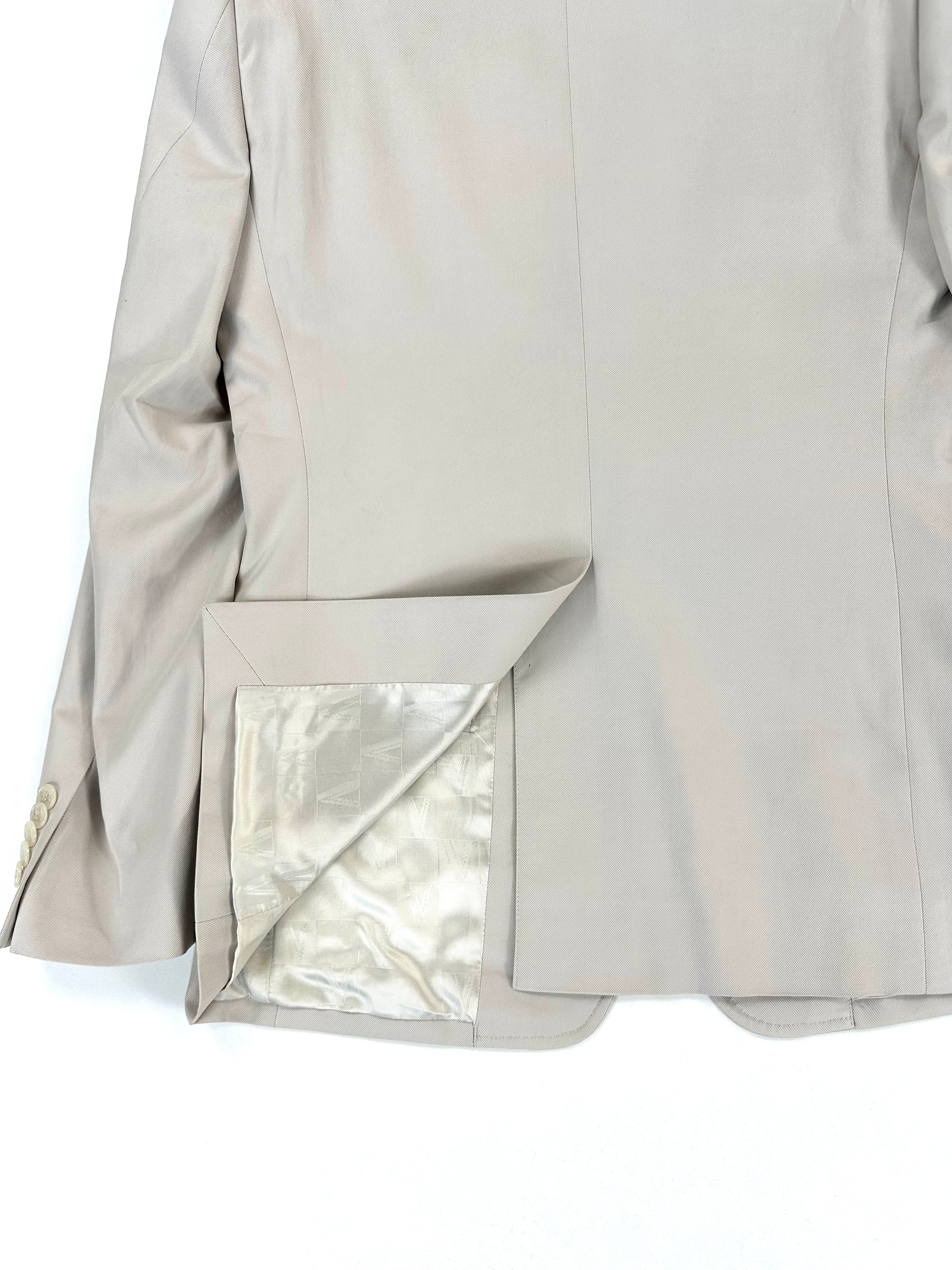 Pantalone Versace Collection panna - dettaglio vita e chiusura