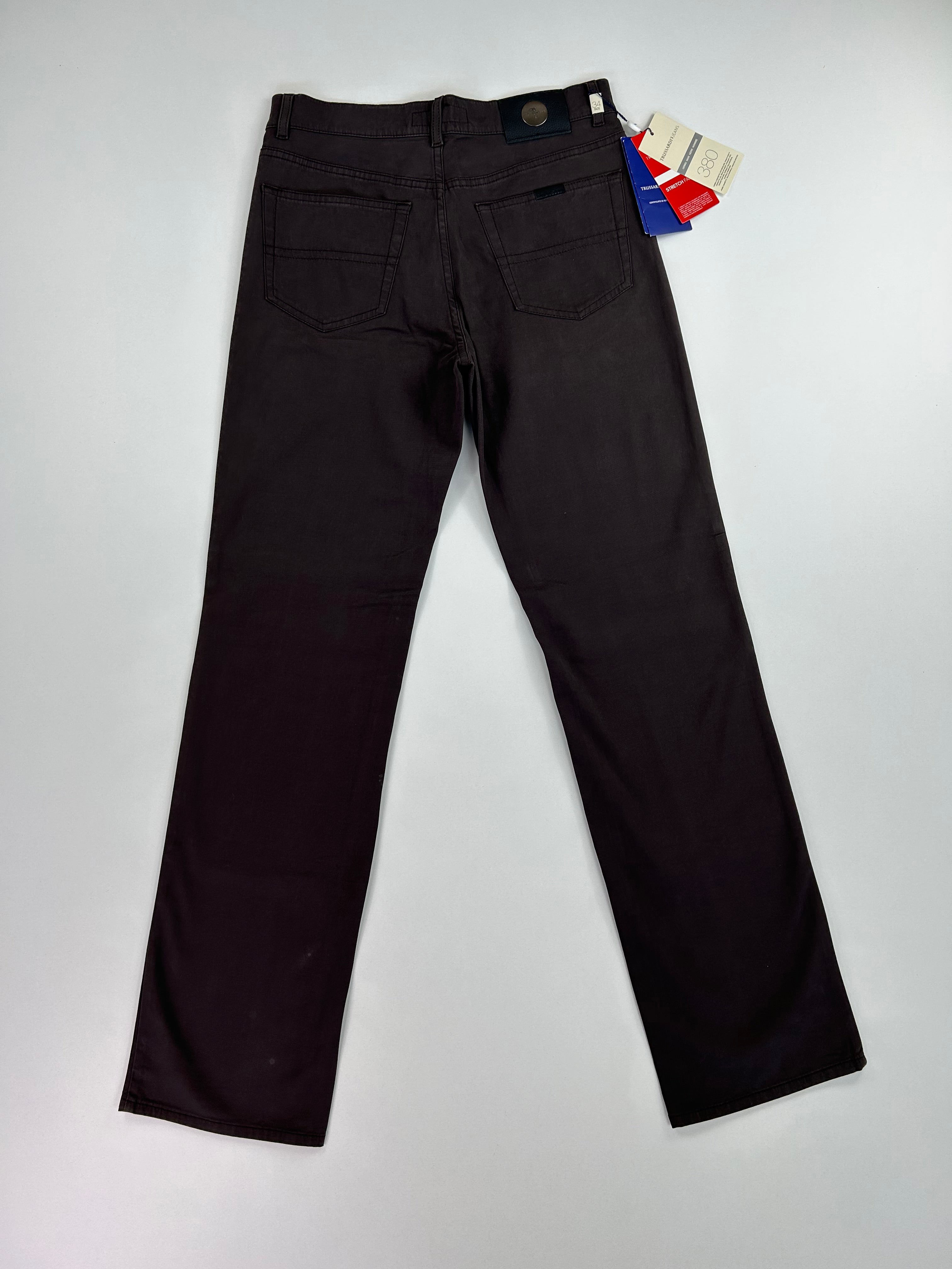 Trussardi Jeans marrone fango — cotone elasticizzato — IlBotteghino