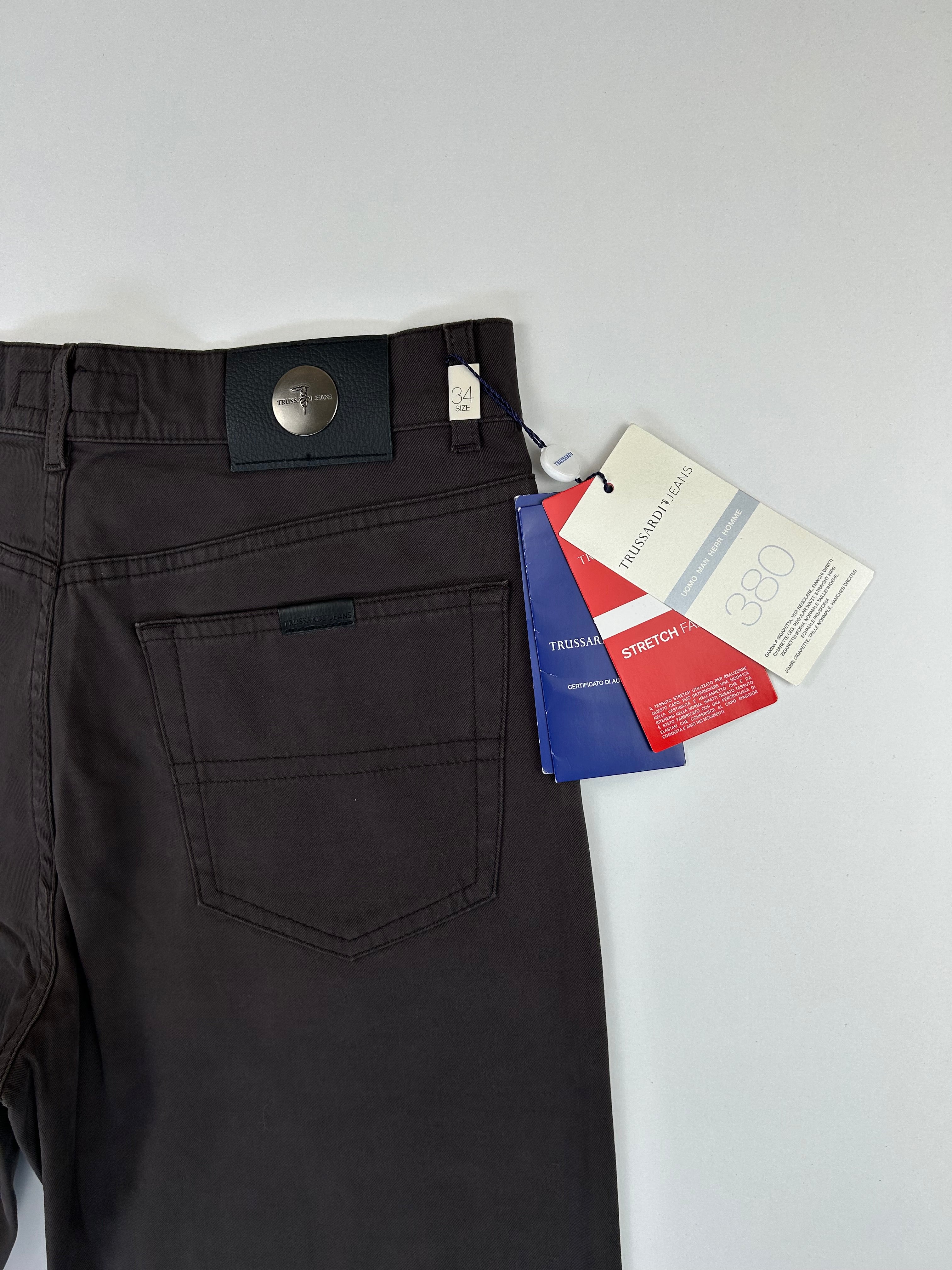 Trussardi Jeans marrone fango — nuovo con cartellino — IlBotteghino