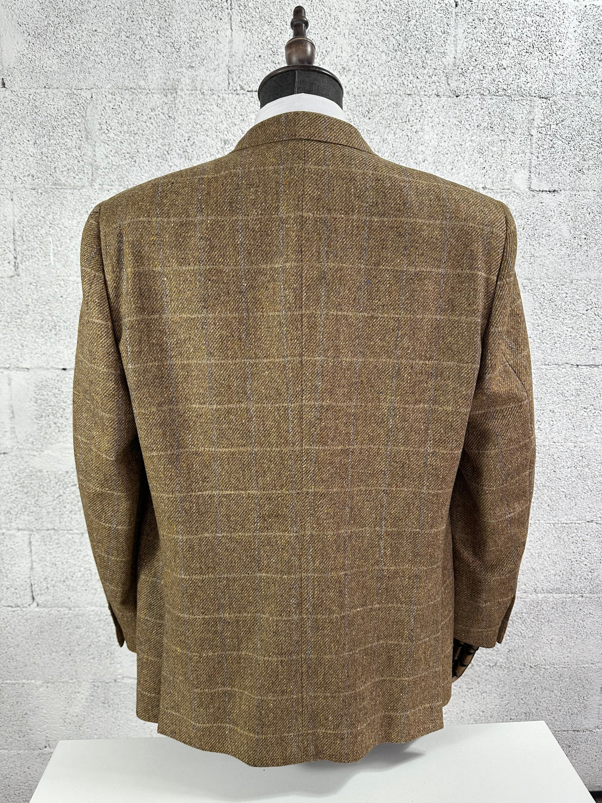 Giacca Berry London lana tartan marrone - Tg. 56