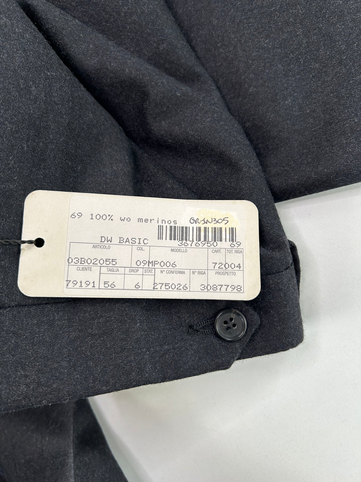 Berry pantalone antracite — pezzo unico — IlBotteghino
