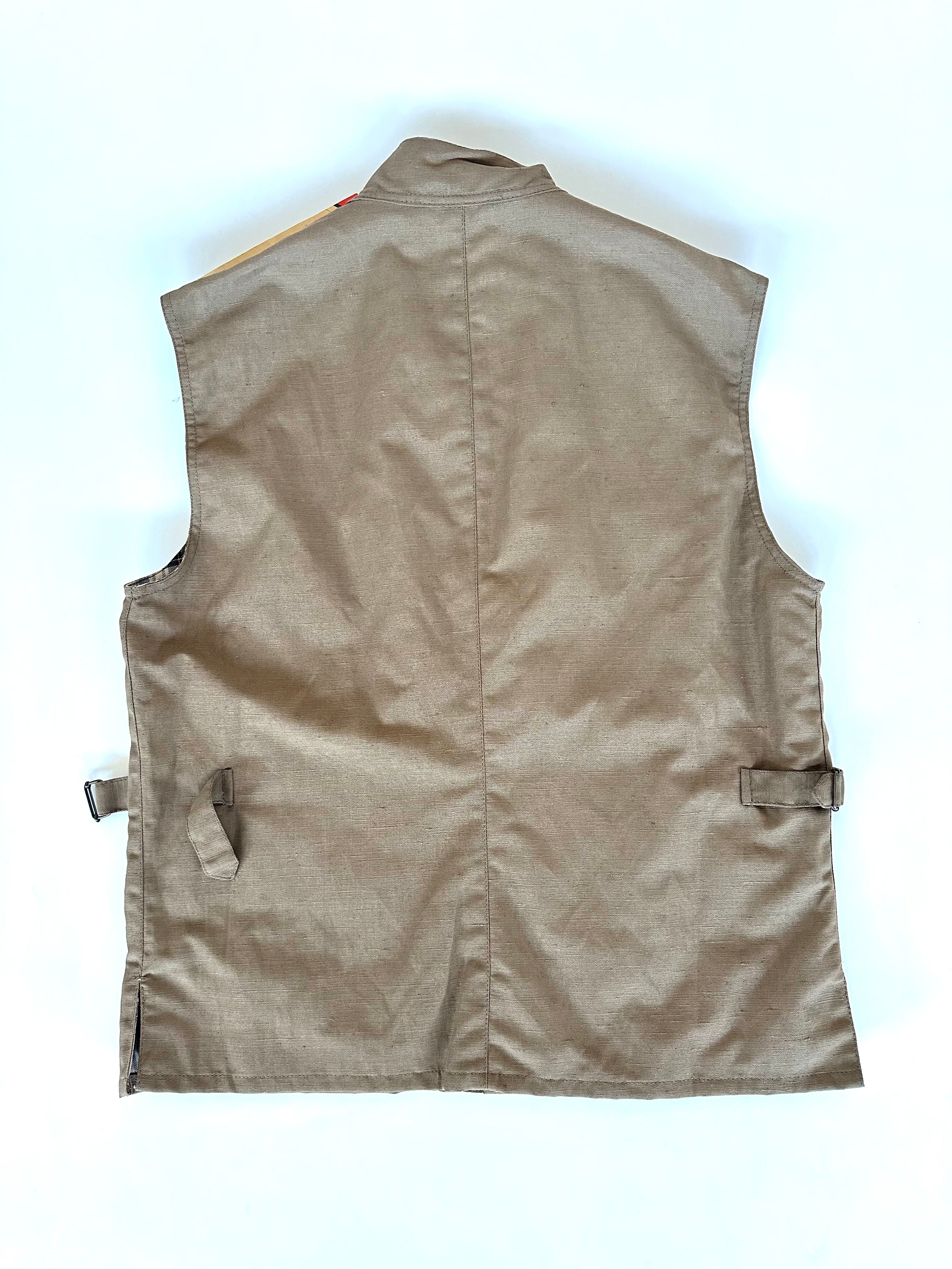 Dettaglio tasca laterale, gilet Belstaff Britannia
