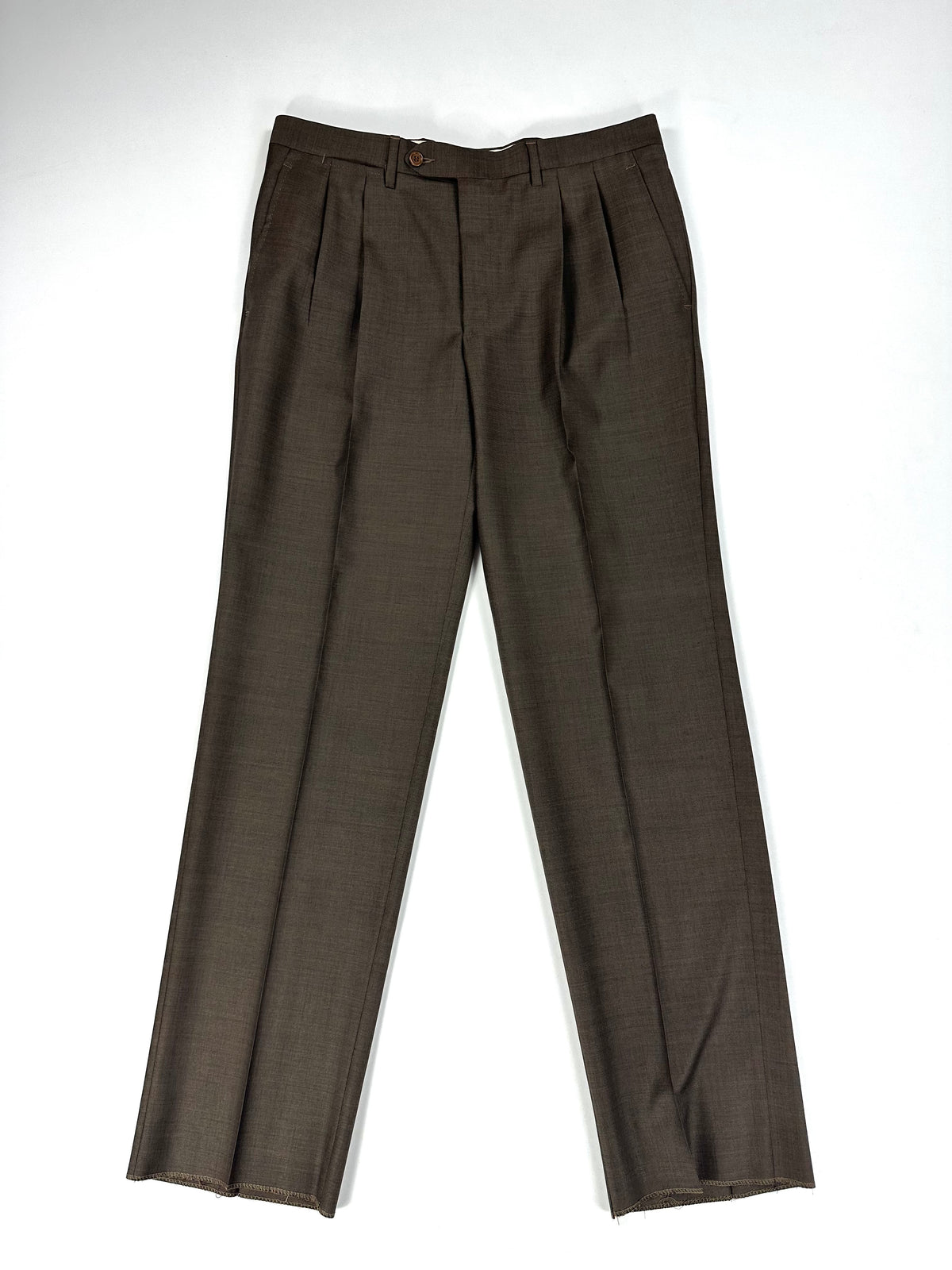 Pantalone Garrett's verde marrone steso per intero