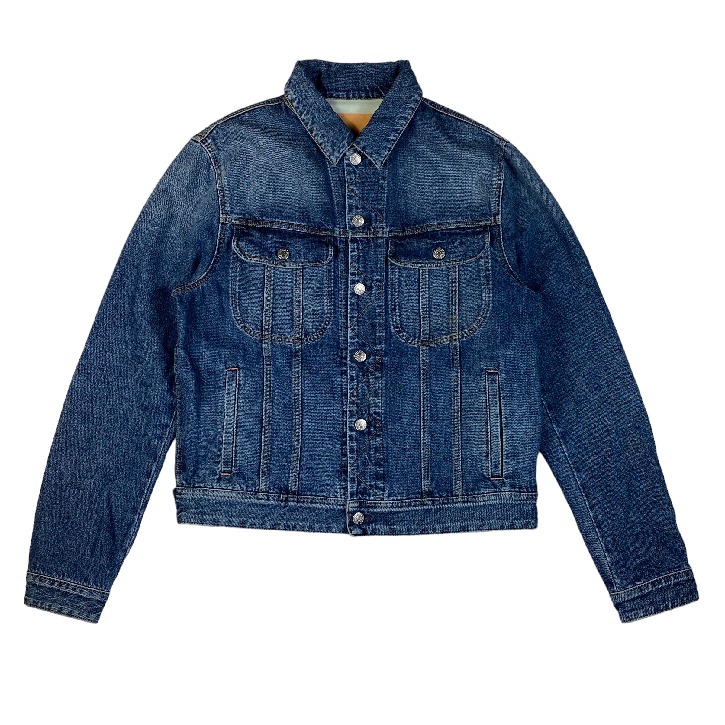 Giacca Acne Studios blå konst mid blue Tent, taglie IT 46 e IT 48 — IlBotteghino