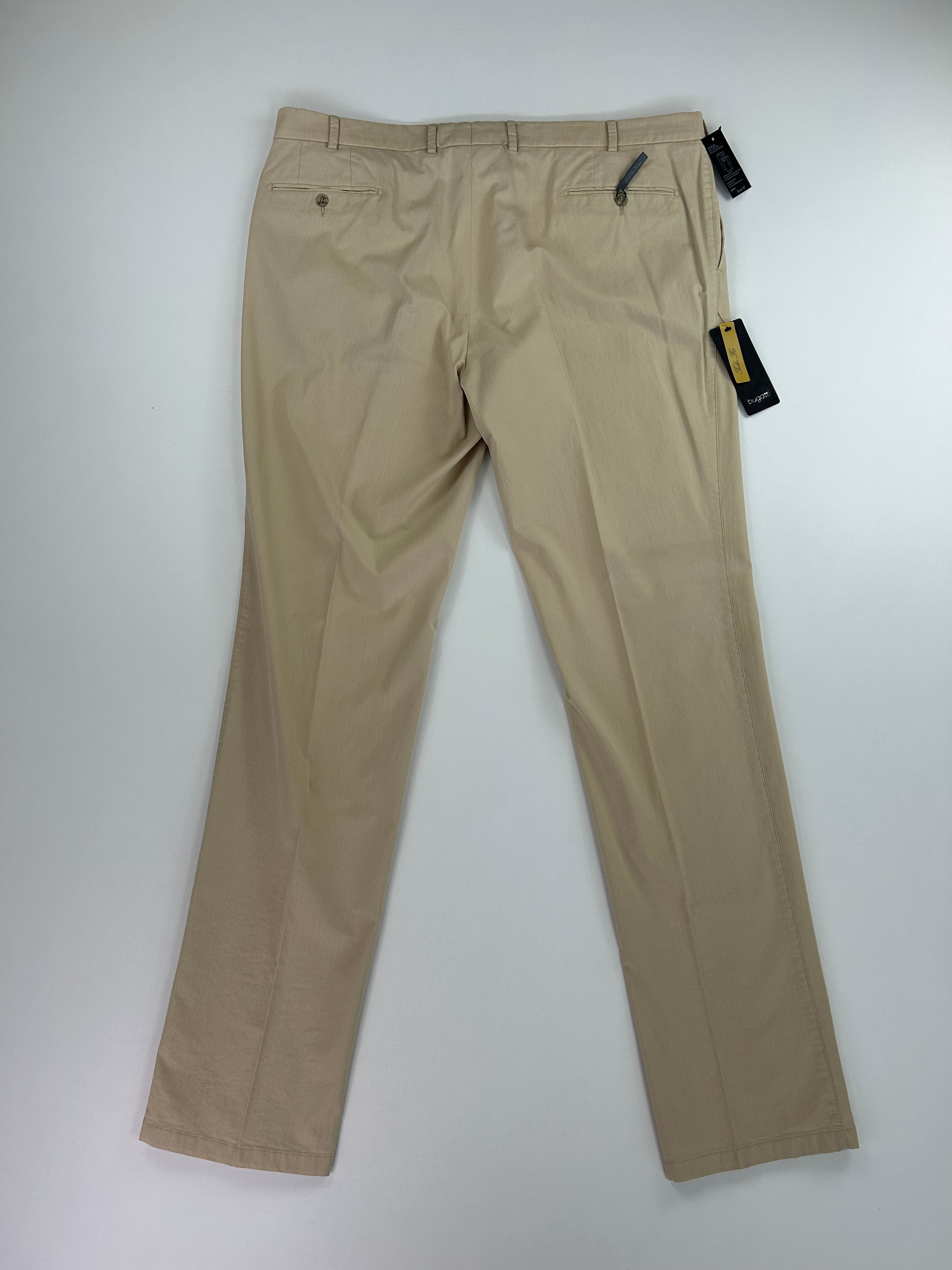Bugatti pantalone gessato — sartoriale beige — IlBotteghino