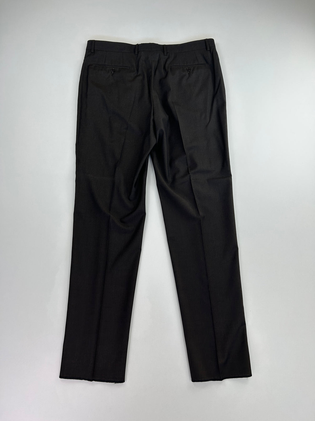 Deimos pantalone marrone fango — lana sartoriale — IlBotteghino