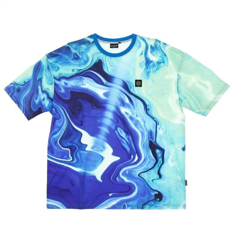 T-shirt Dolly Noire Blaster oversize blu, taglie M e L — IlBotteghino