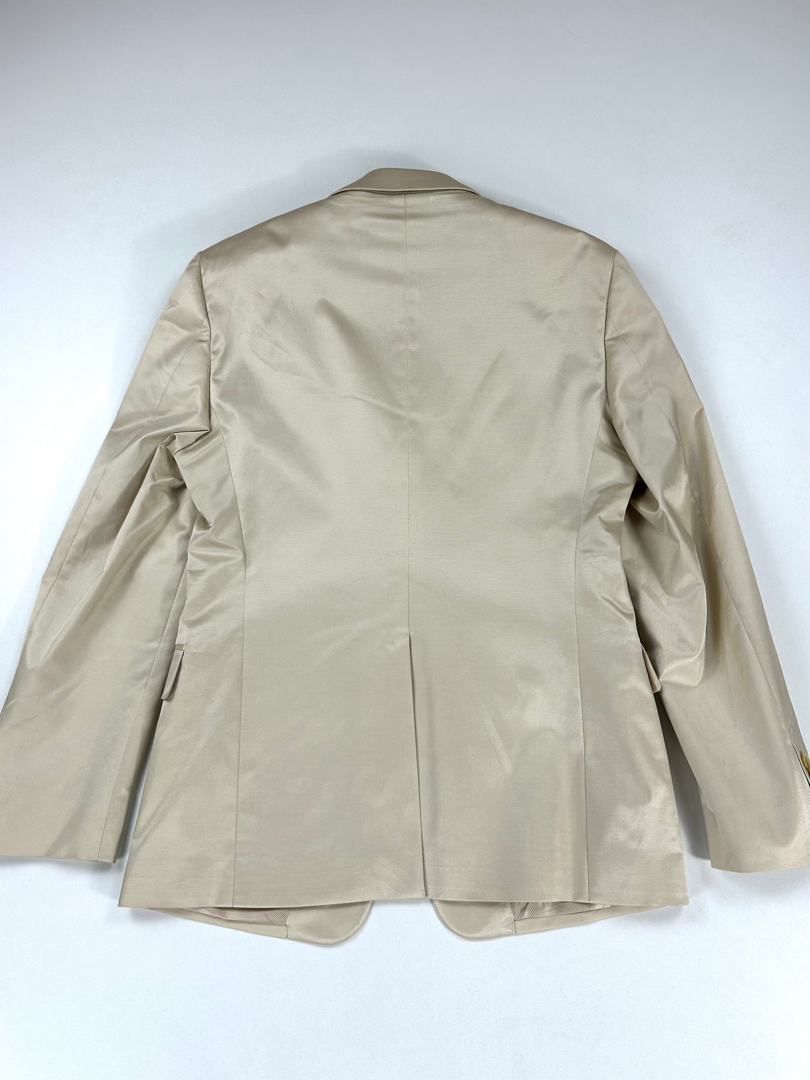 Retro della giacca panna Versace Collection a due bottoni