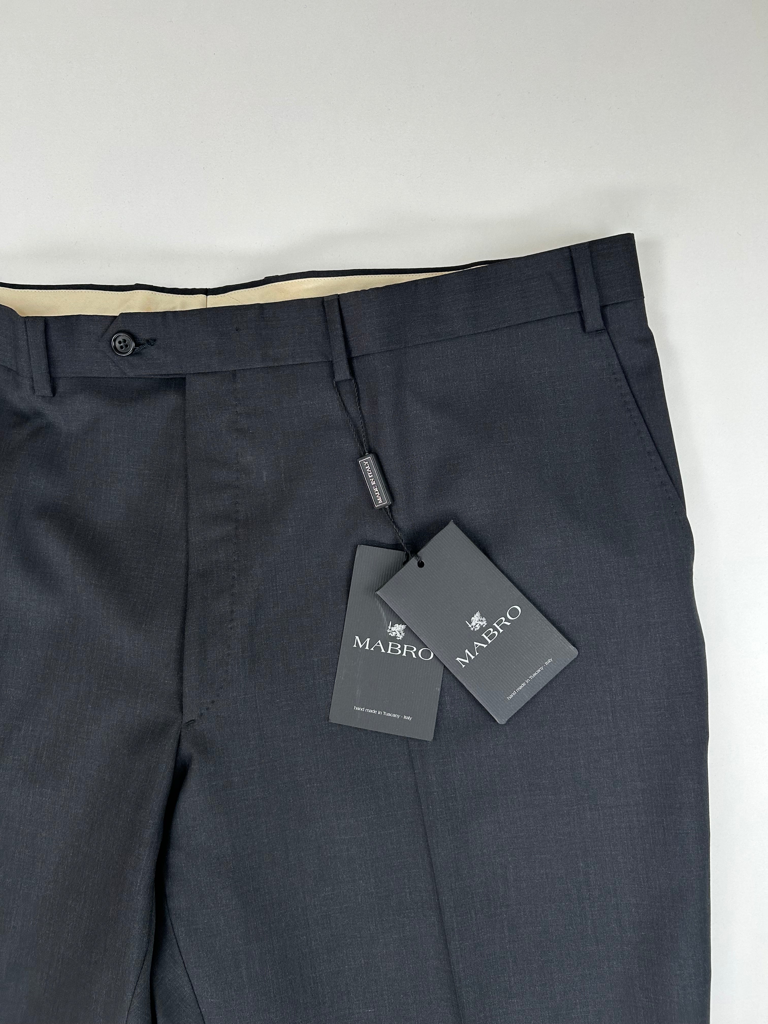 Mabro pantalone antracite — dettaglio tessuto — IlBotteghino