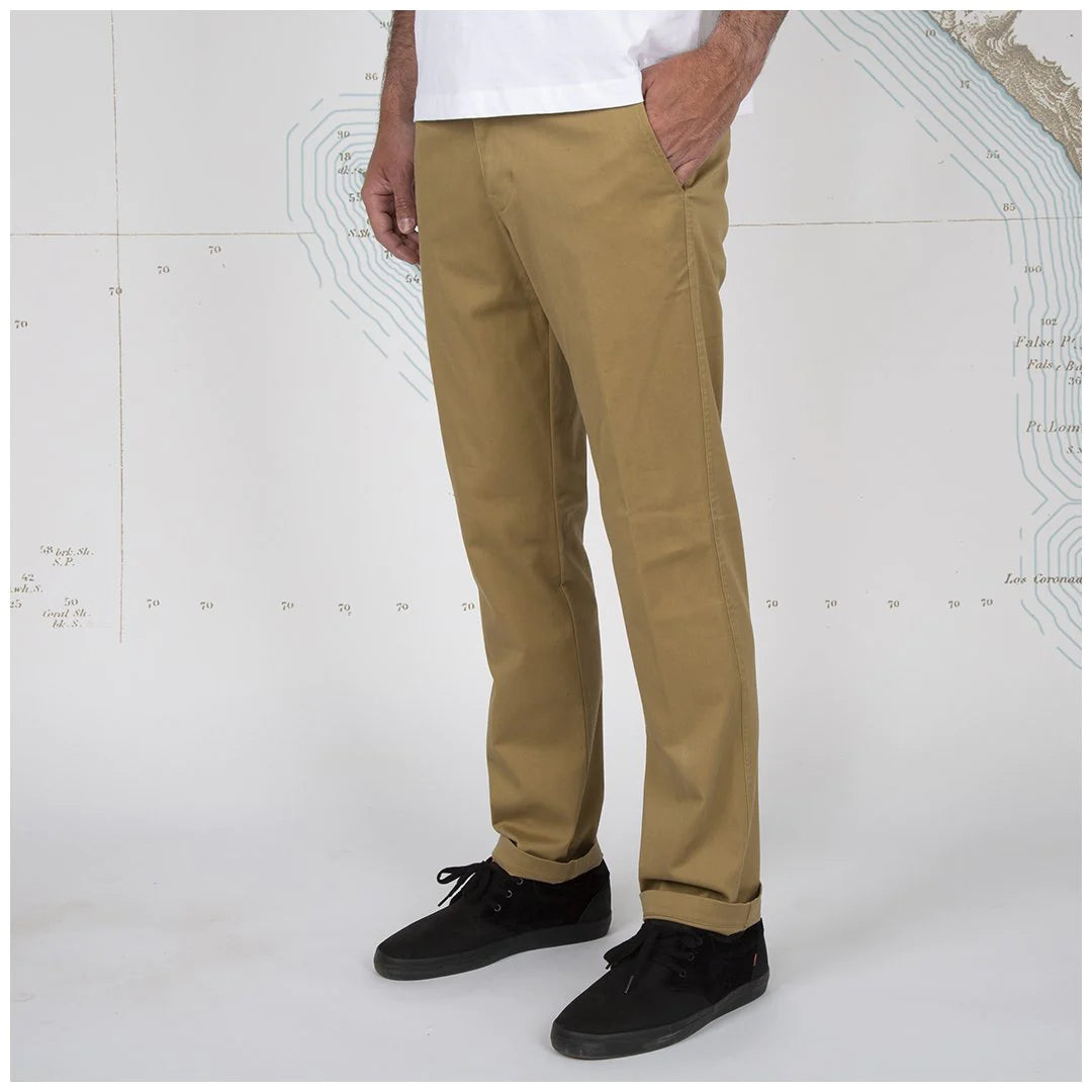 Pantalone Salty Crew Deckhand Workwear brown, taglia US 34 — IlBotteghino