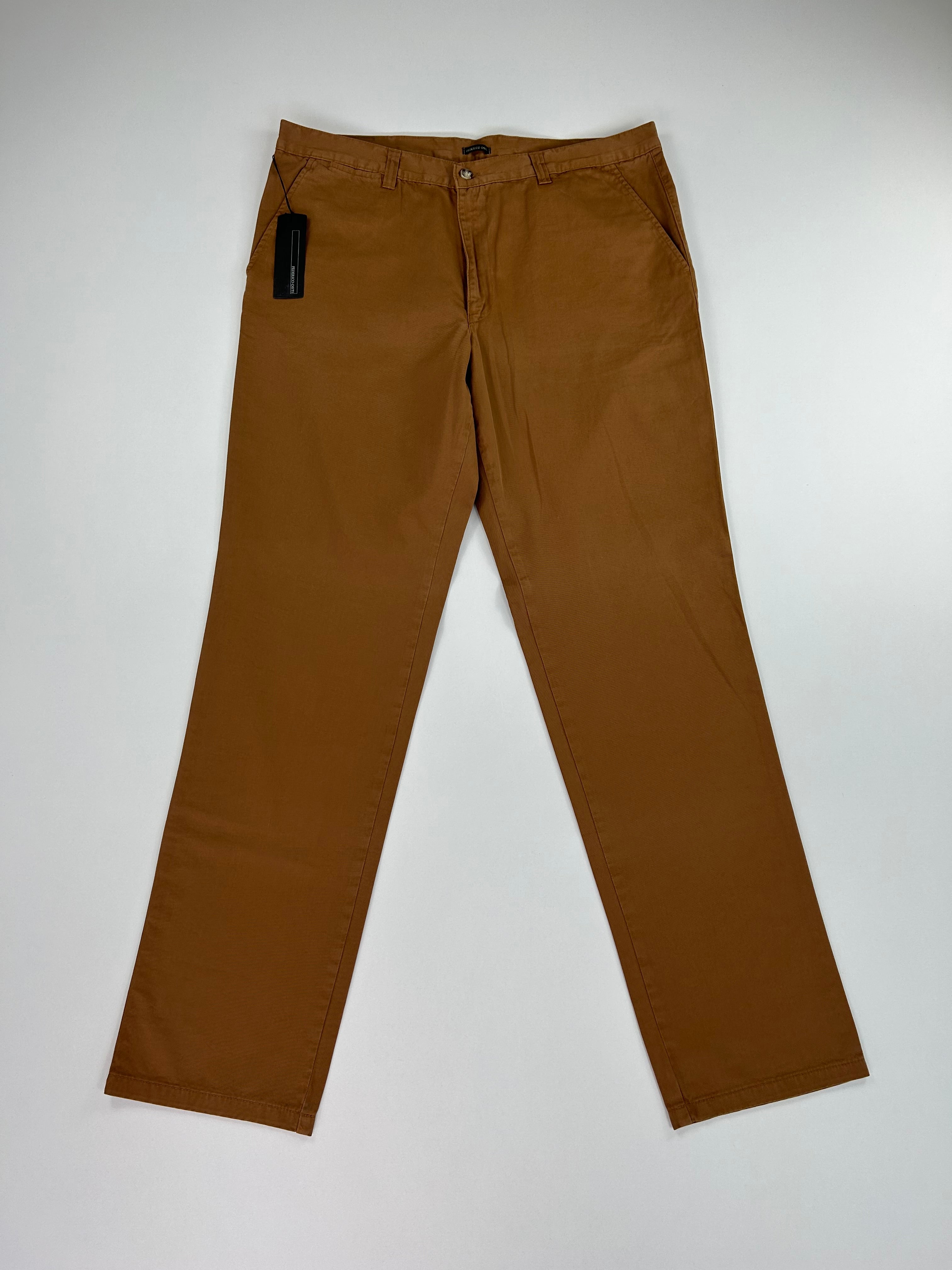 Pantalone Federico Osti terra cotone, taglia IT 56 — IlBotteghino