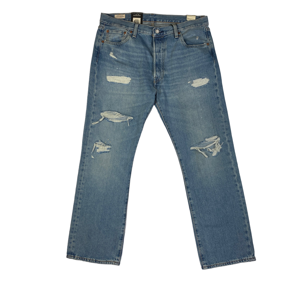 Jeans Levi's 501 blu strappi, taglia US 36 — IlBotteghino