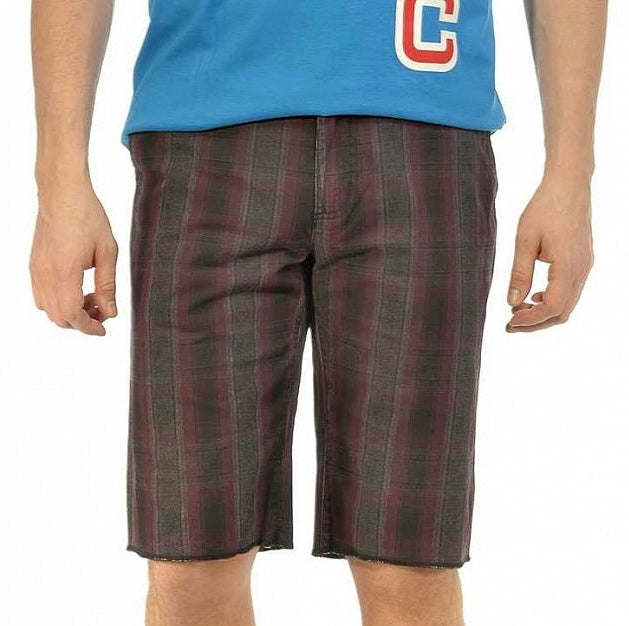 Bermuda Etnies Rivington nero plaid, taglie US 28 e US 30 — IlBotteghino