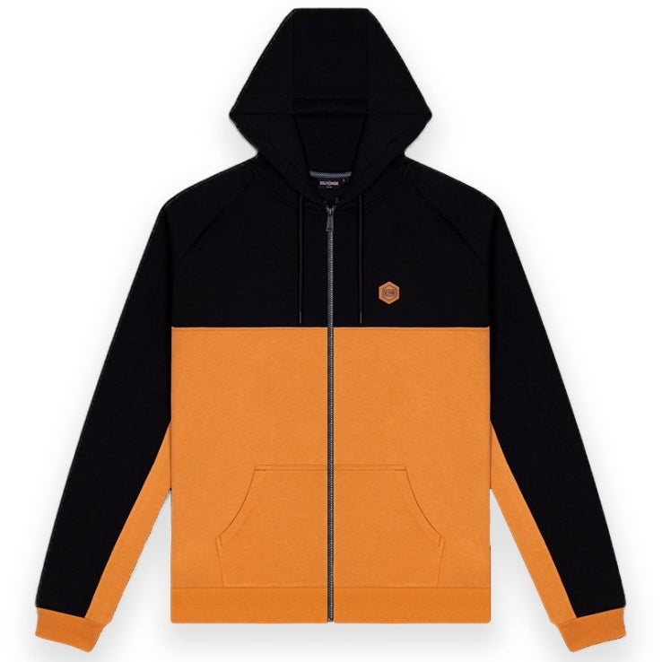 Felpa Dolly Noire Insert Zip black/khaki, taglia XL — IlBotteghino