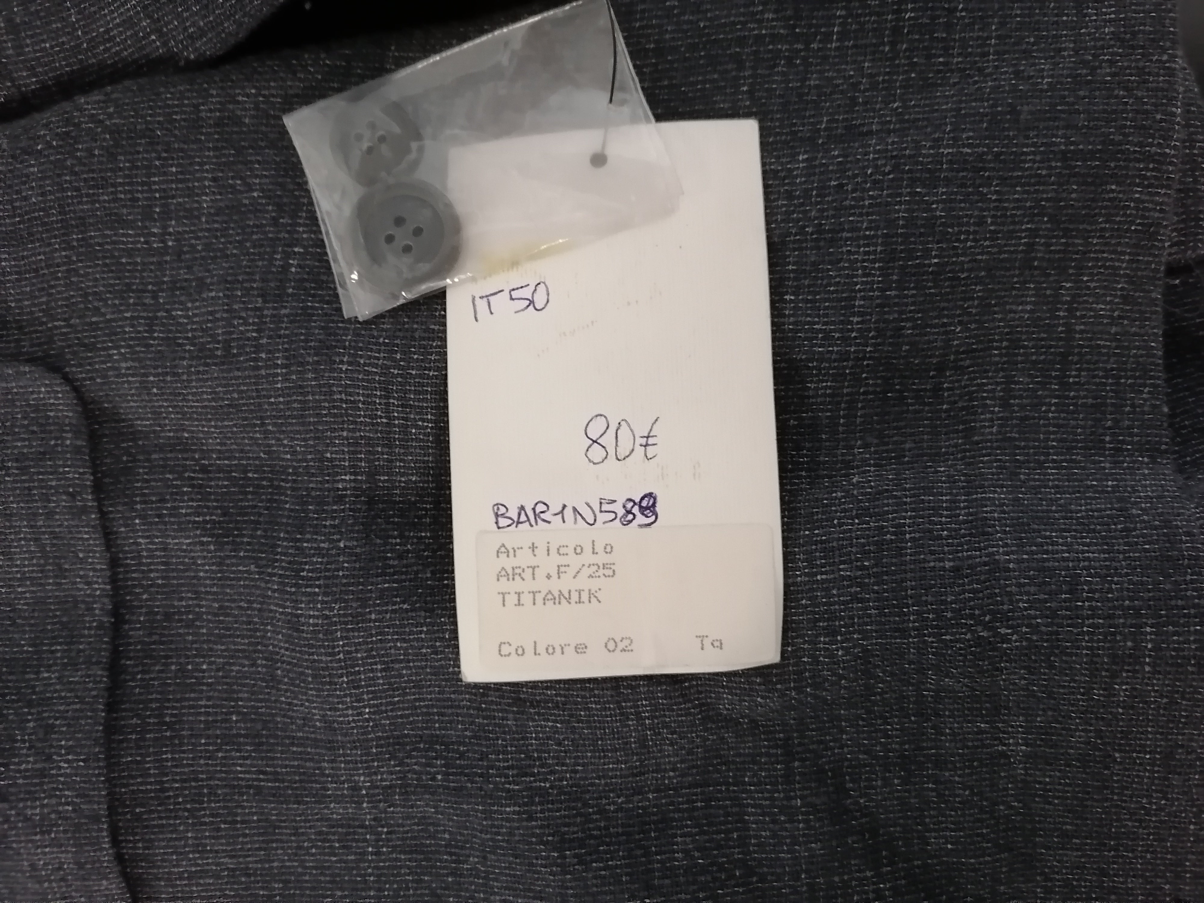 New Boxer giacca — pezzo unico d'archivio — IlBotteghino