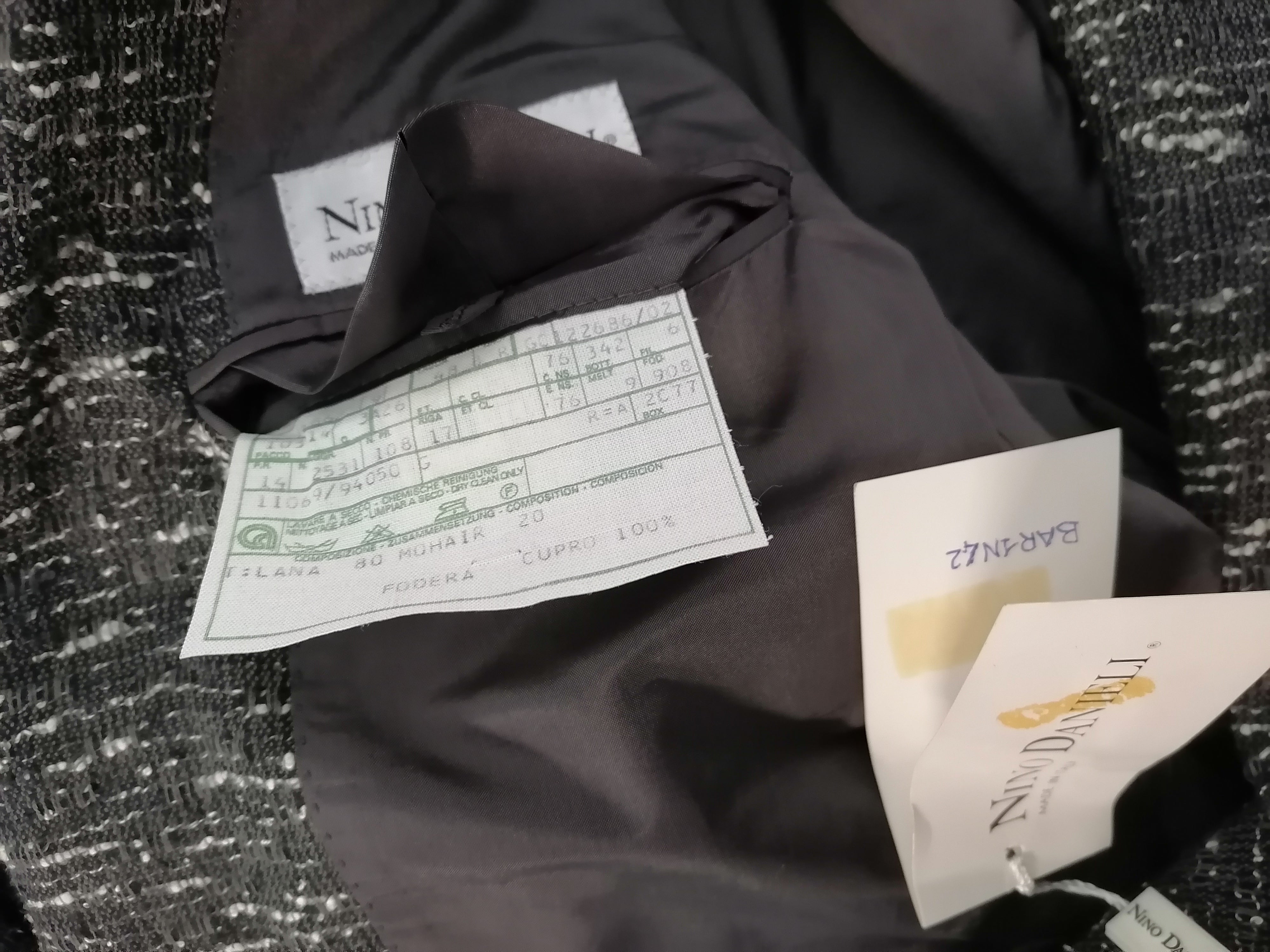 Nino Danieli giacca mohair — pezzo unico d'archivio — IlBotteghino